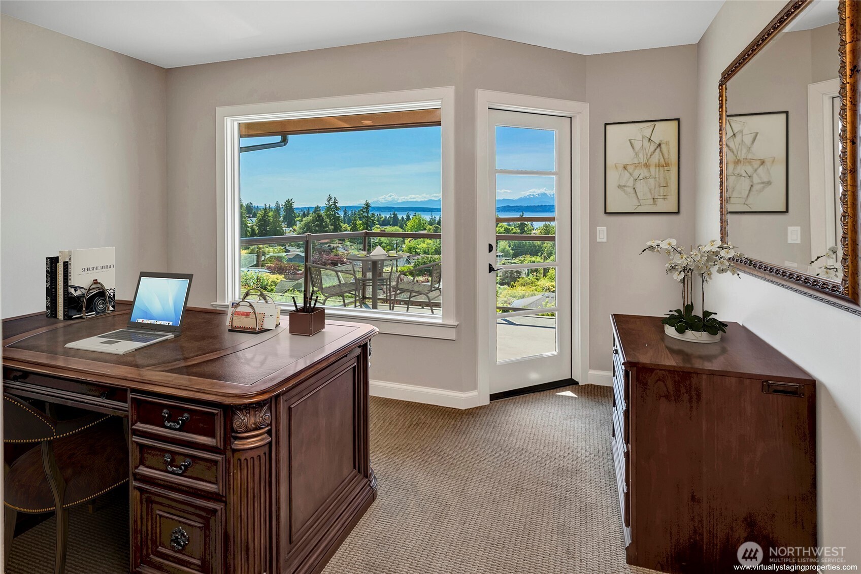 Office with a view deck