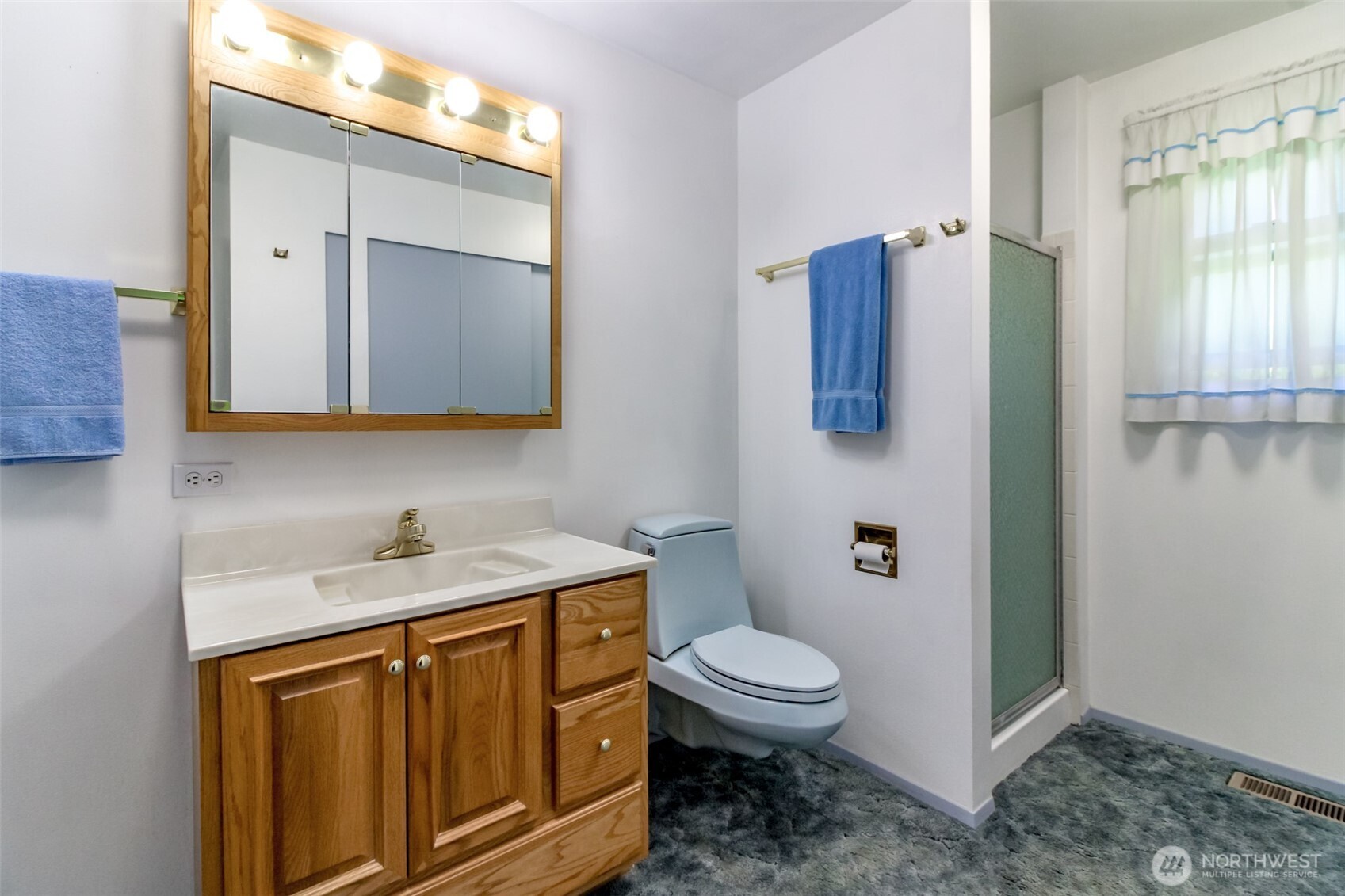Primary bathroom has 2 closets