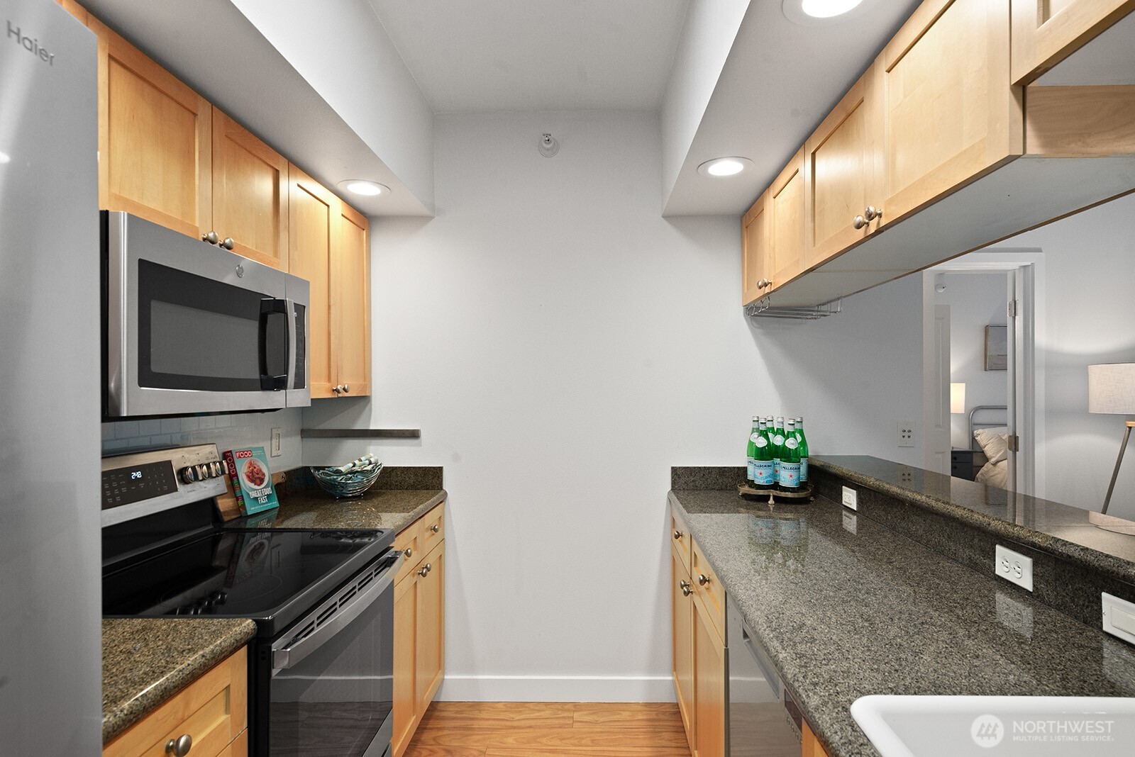 Plenty of counter space in this galley!