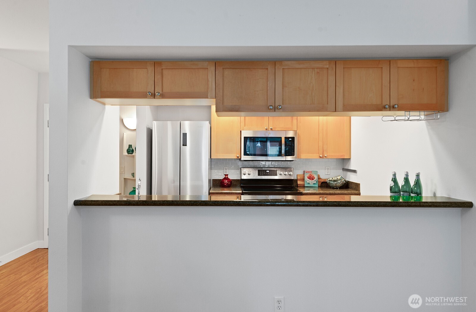 Open kitchen allows the chef to be part of the conversation.