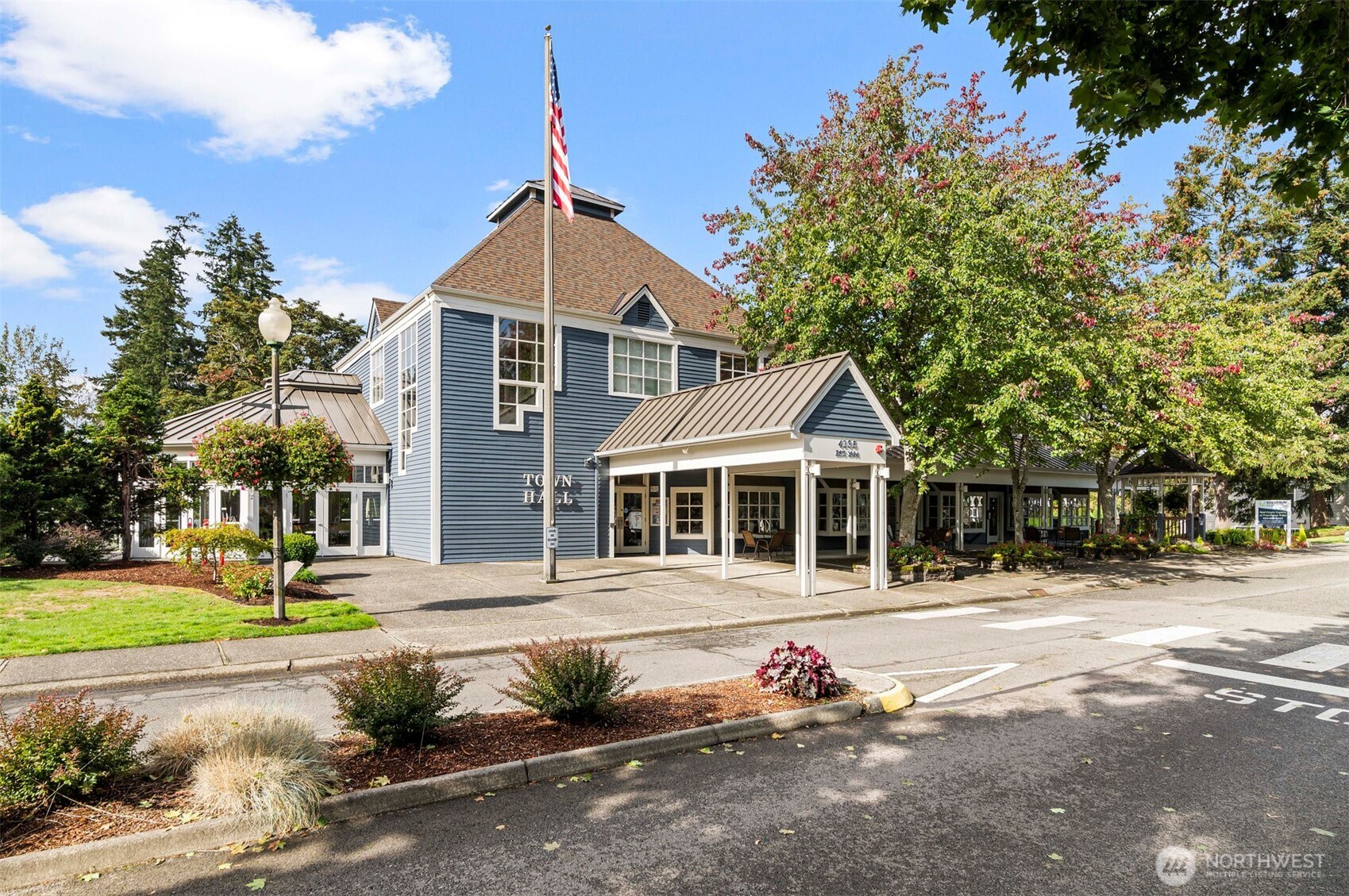 Town Hall is across the street from the condo. One of the numerous amenities of Providence Point.