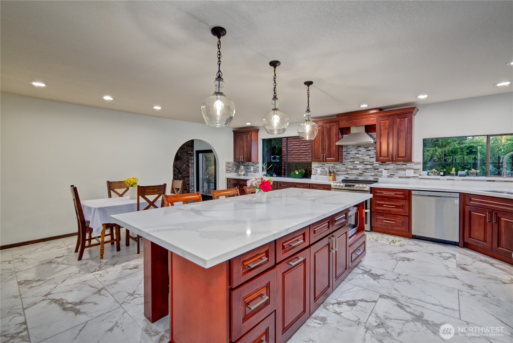 Updated Kitchen with eating space and center island