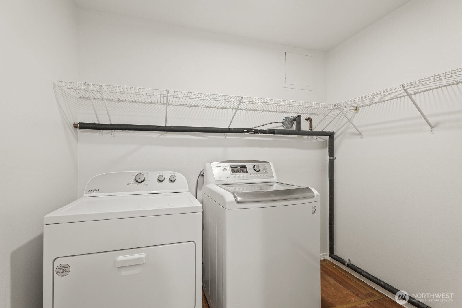 Washer and dryer are included.