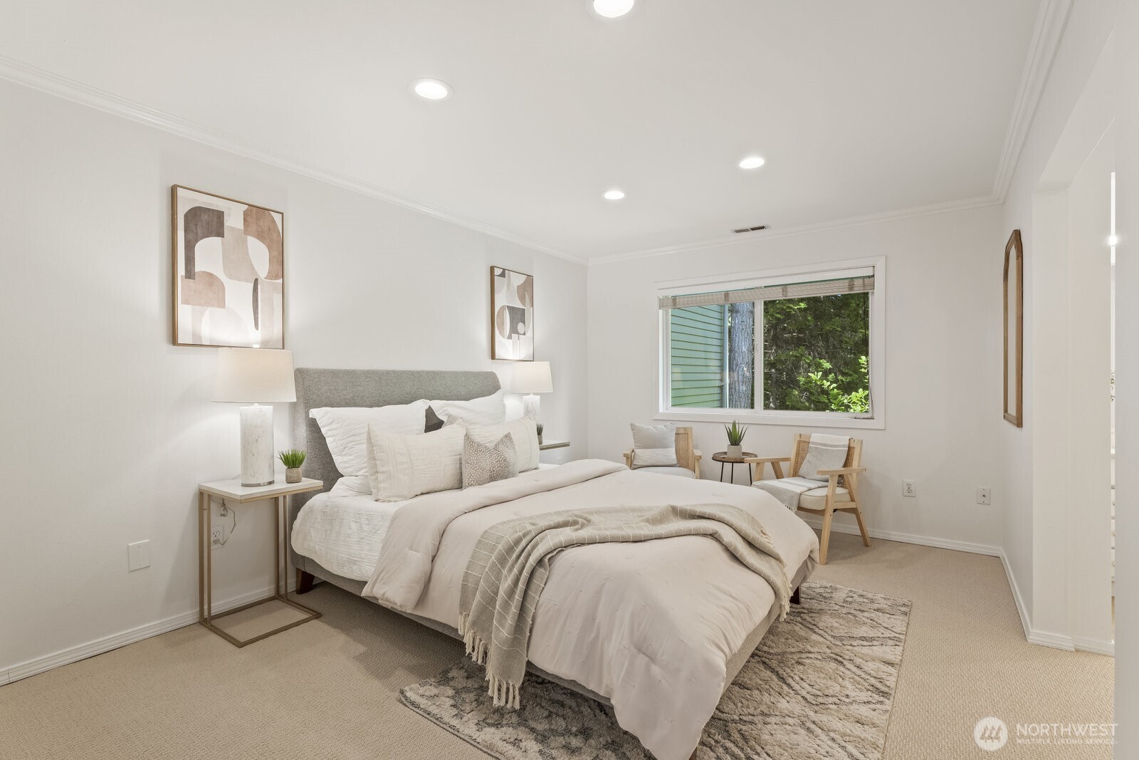 Spacious primary suite.
