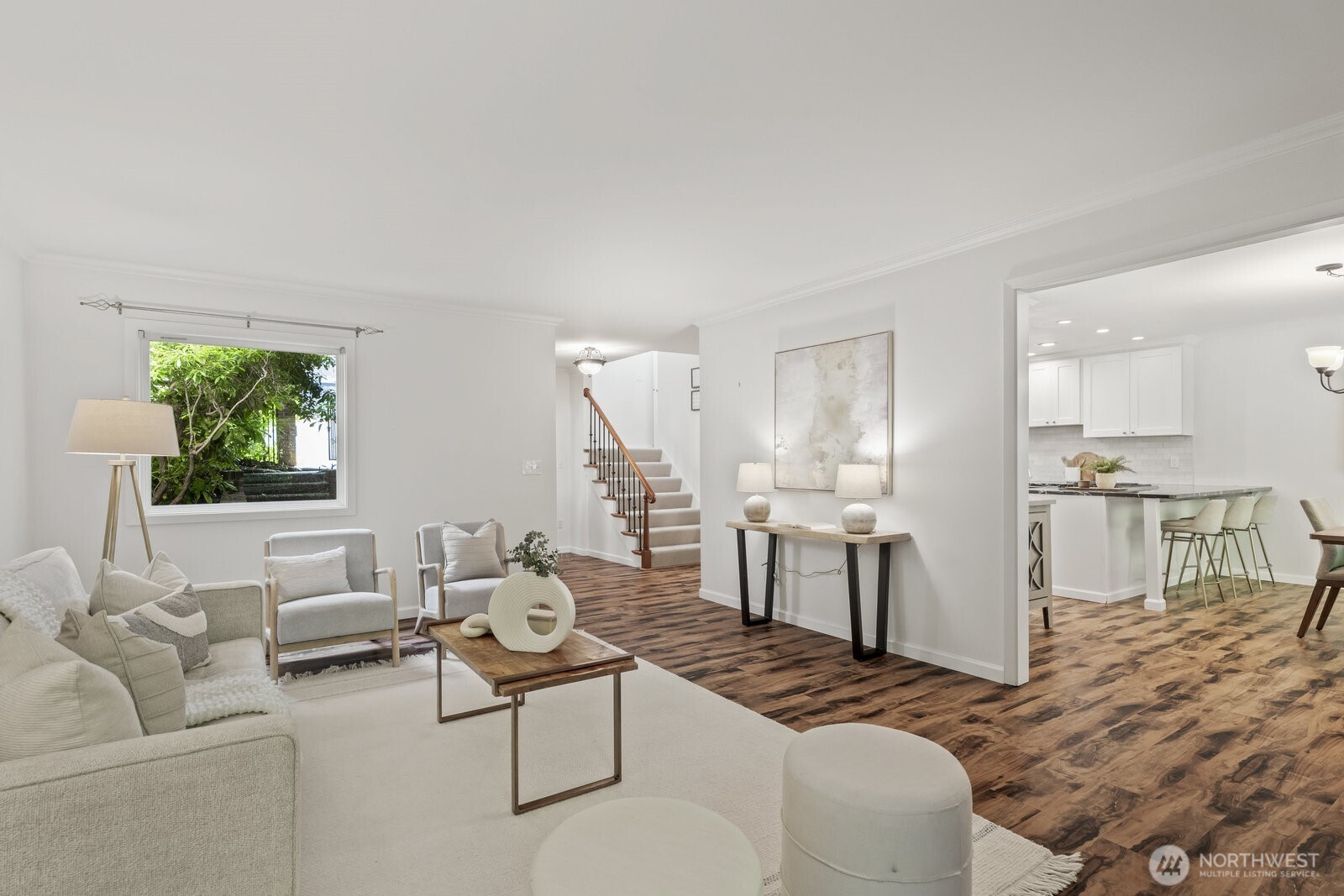 Open, flowing floor plan.