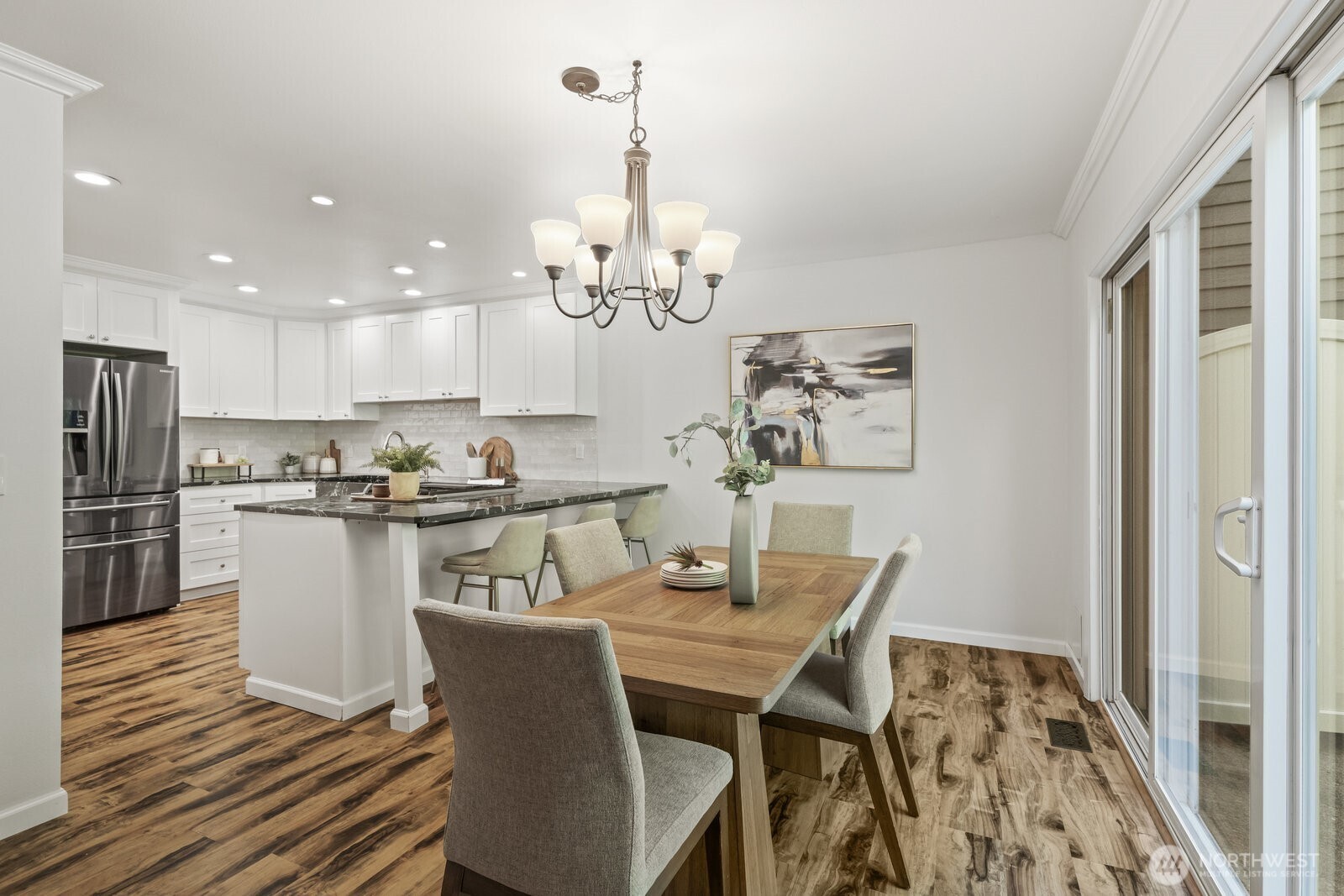Dining area and open kitchen for flawless entertaining and family time.