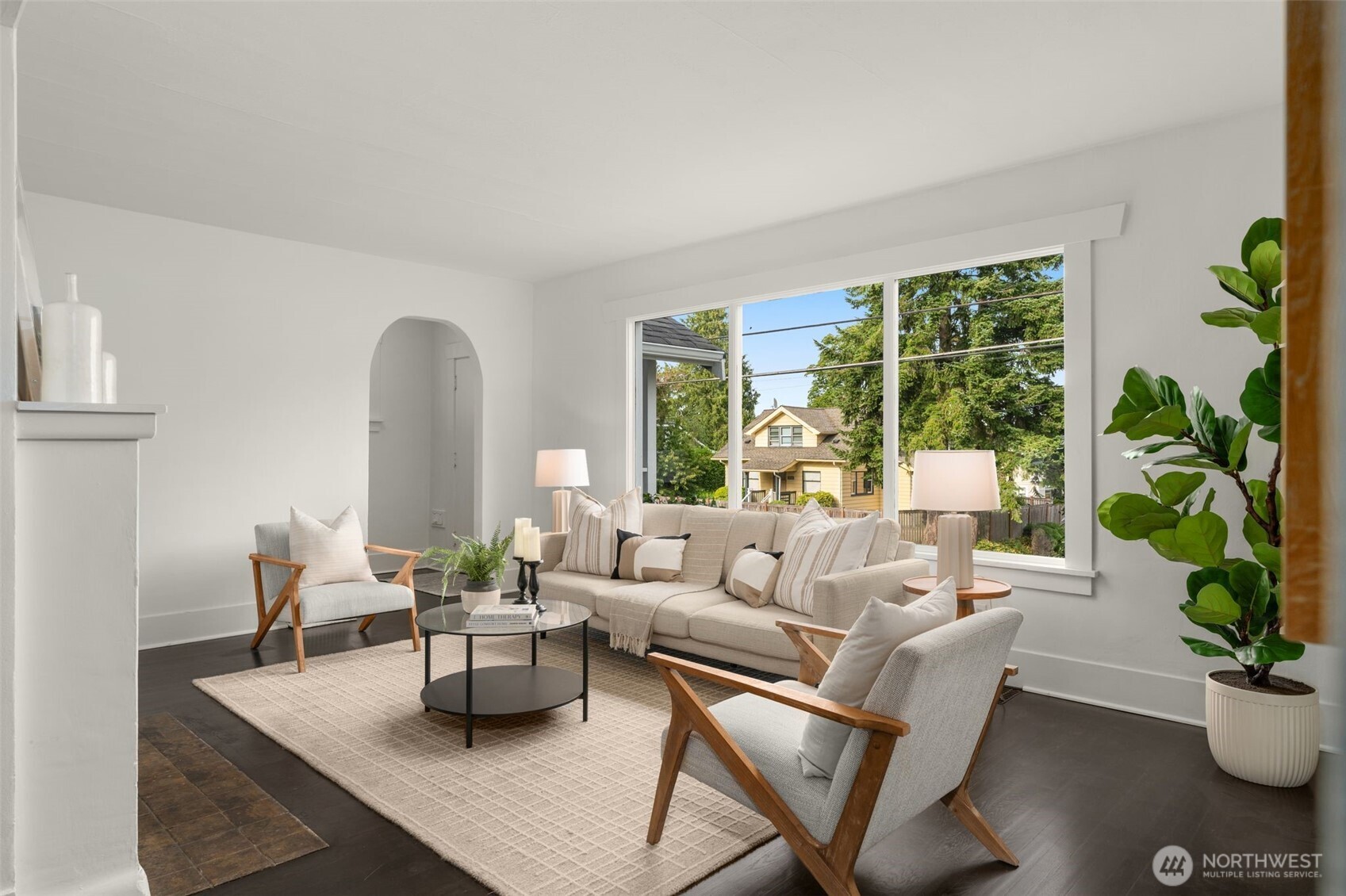 Perched high above the street offering privacy and comfort.