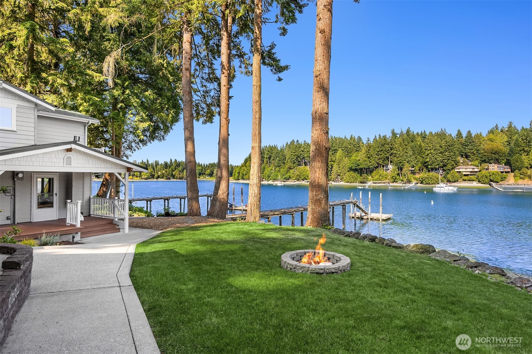 But wait, there's more, a lot more! The 1300 sq ft guest house at water's edge.