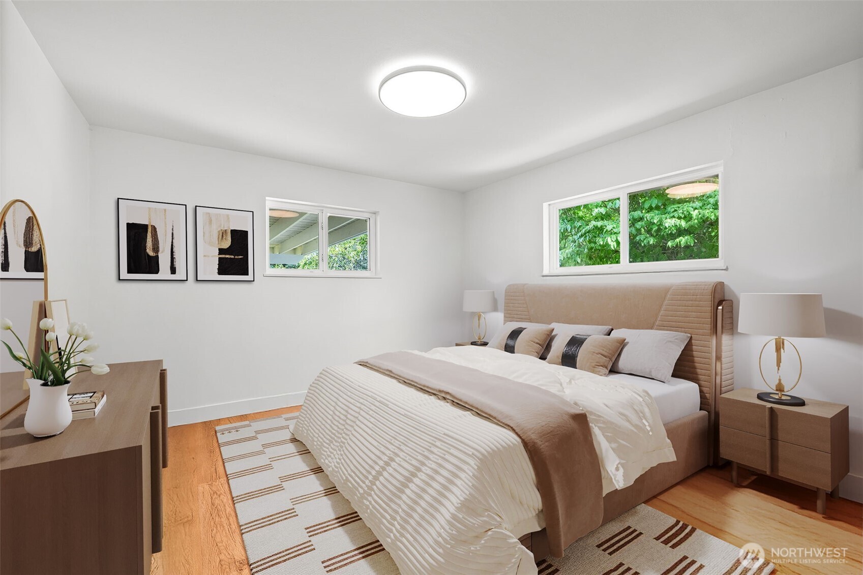 Bedroom 2 on main floor virtually staged