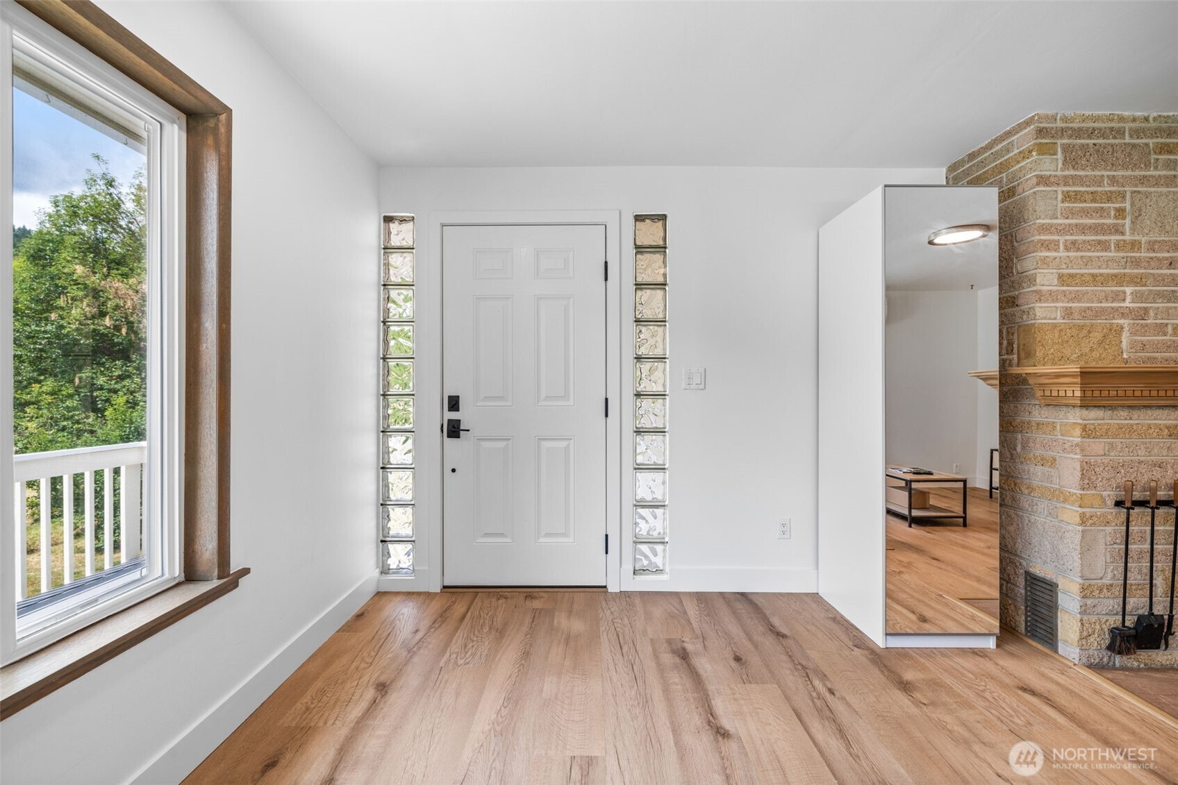 Lower level bathroom with updated finishes