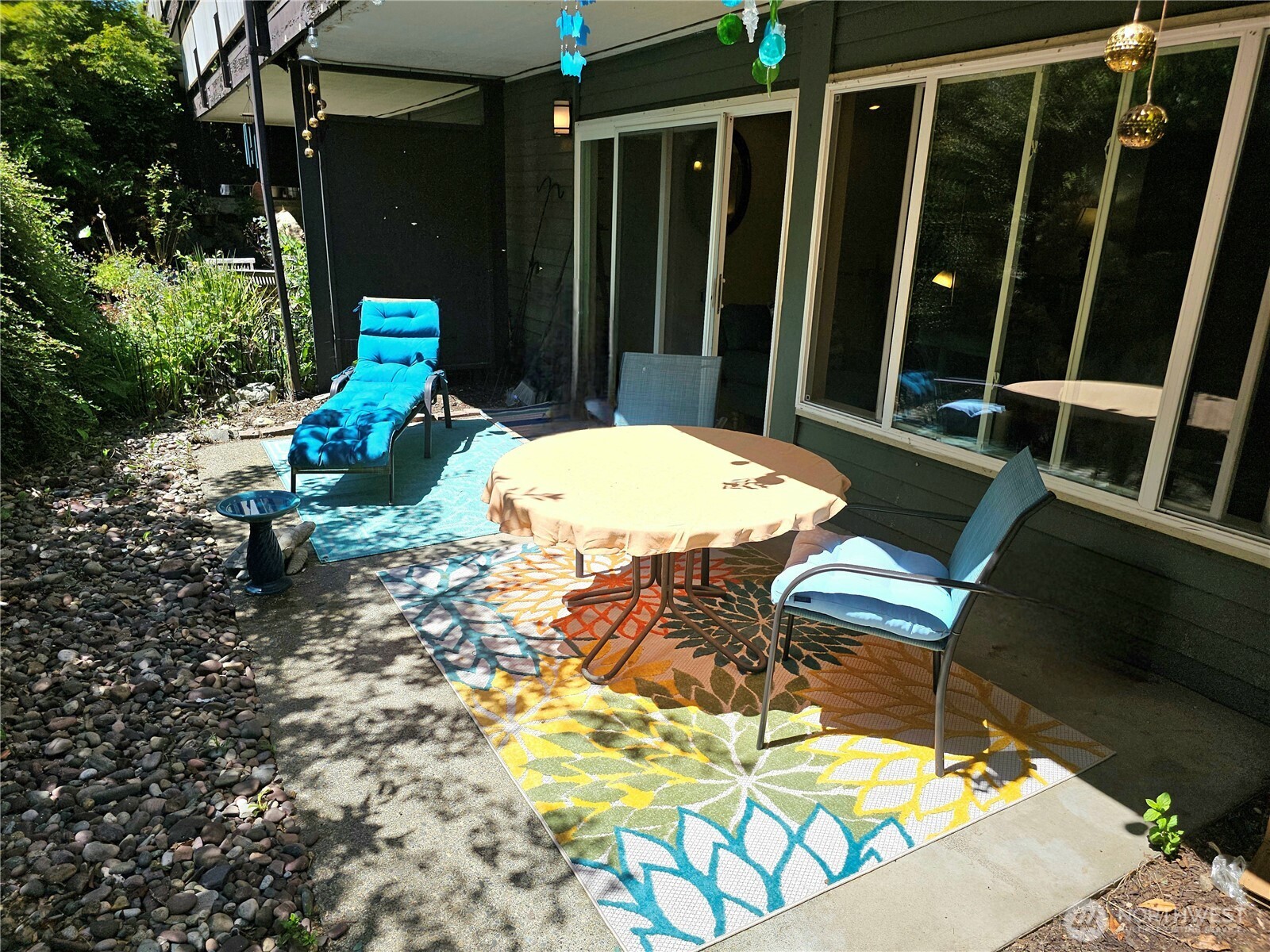 has a spacious closet.