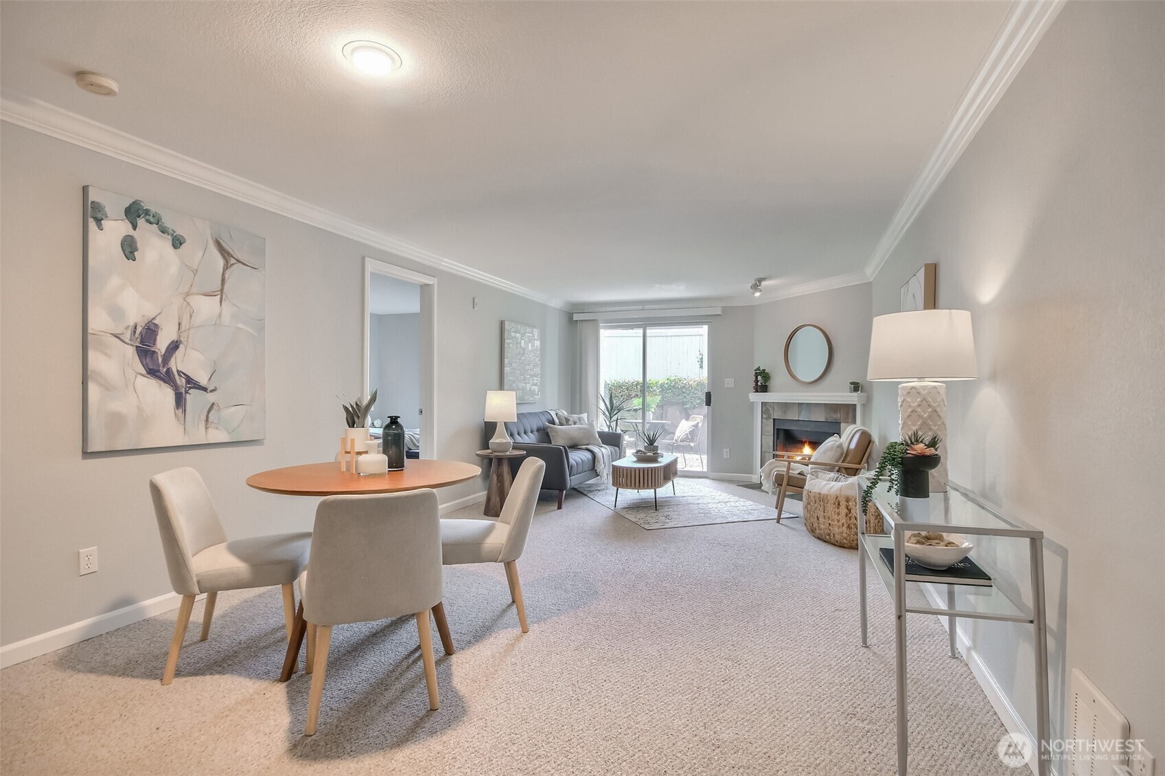 Dining to Living Area