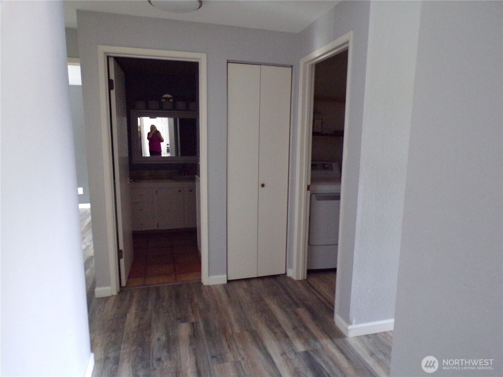 hall closet and linen closet