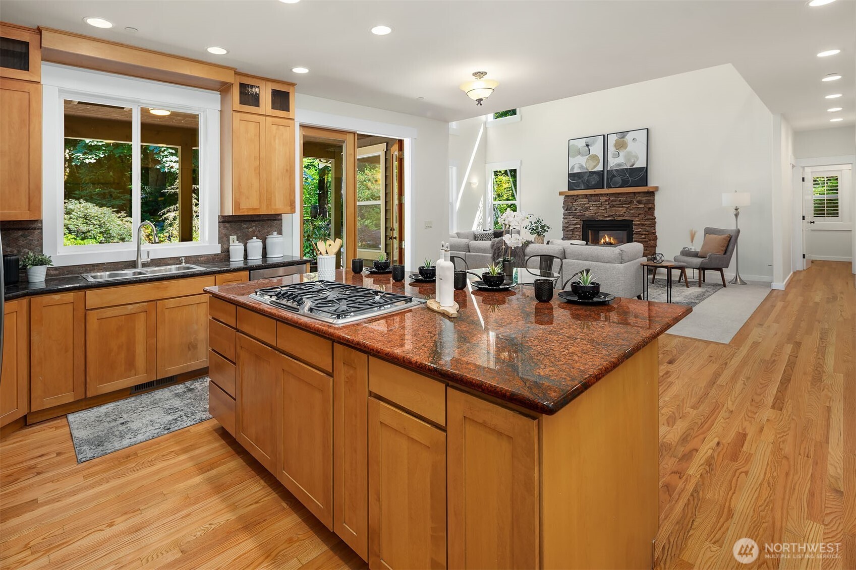Slab Granite Kitchen