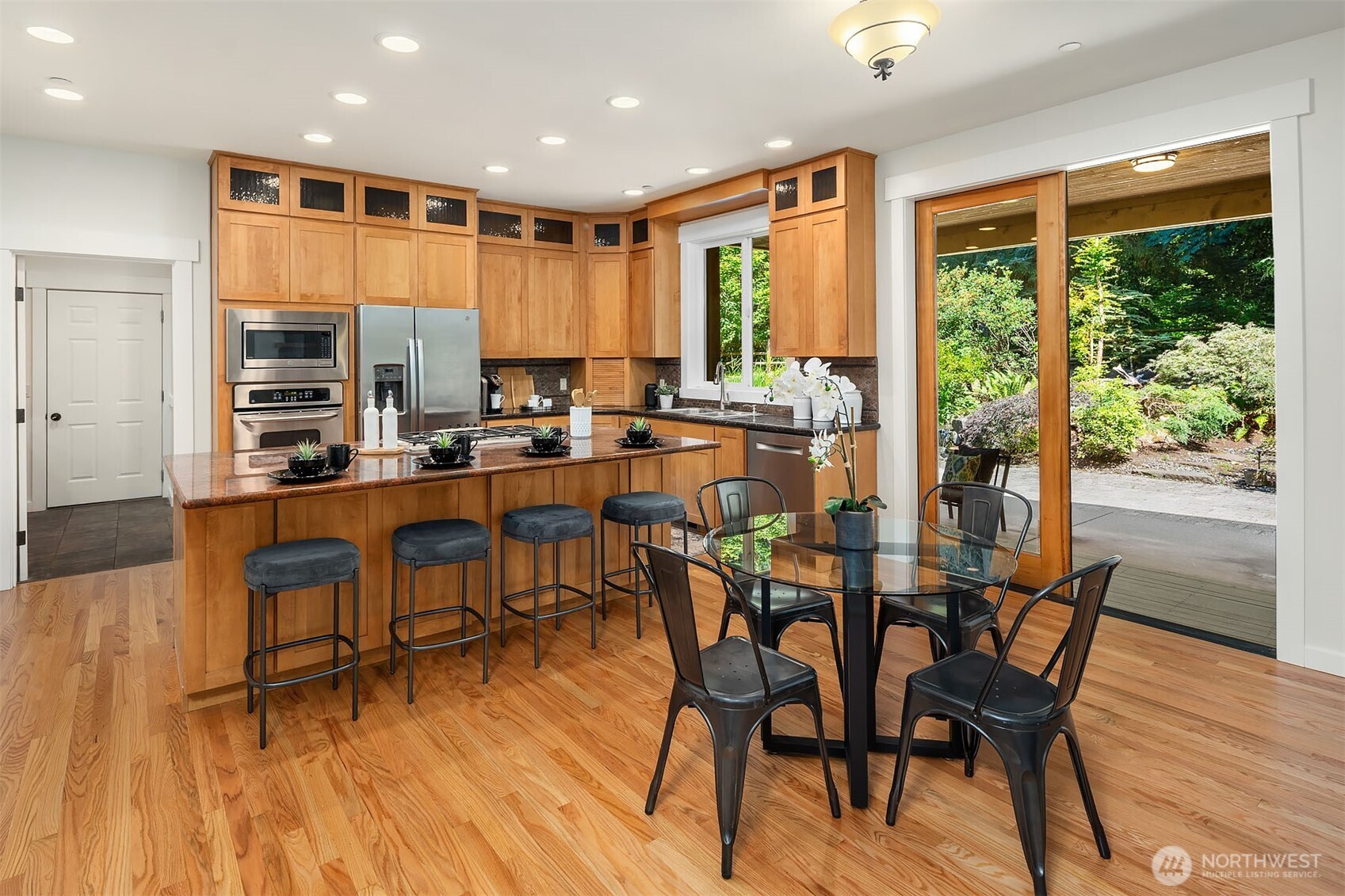 Casual Dining with French Doors to the Patio