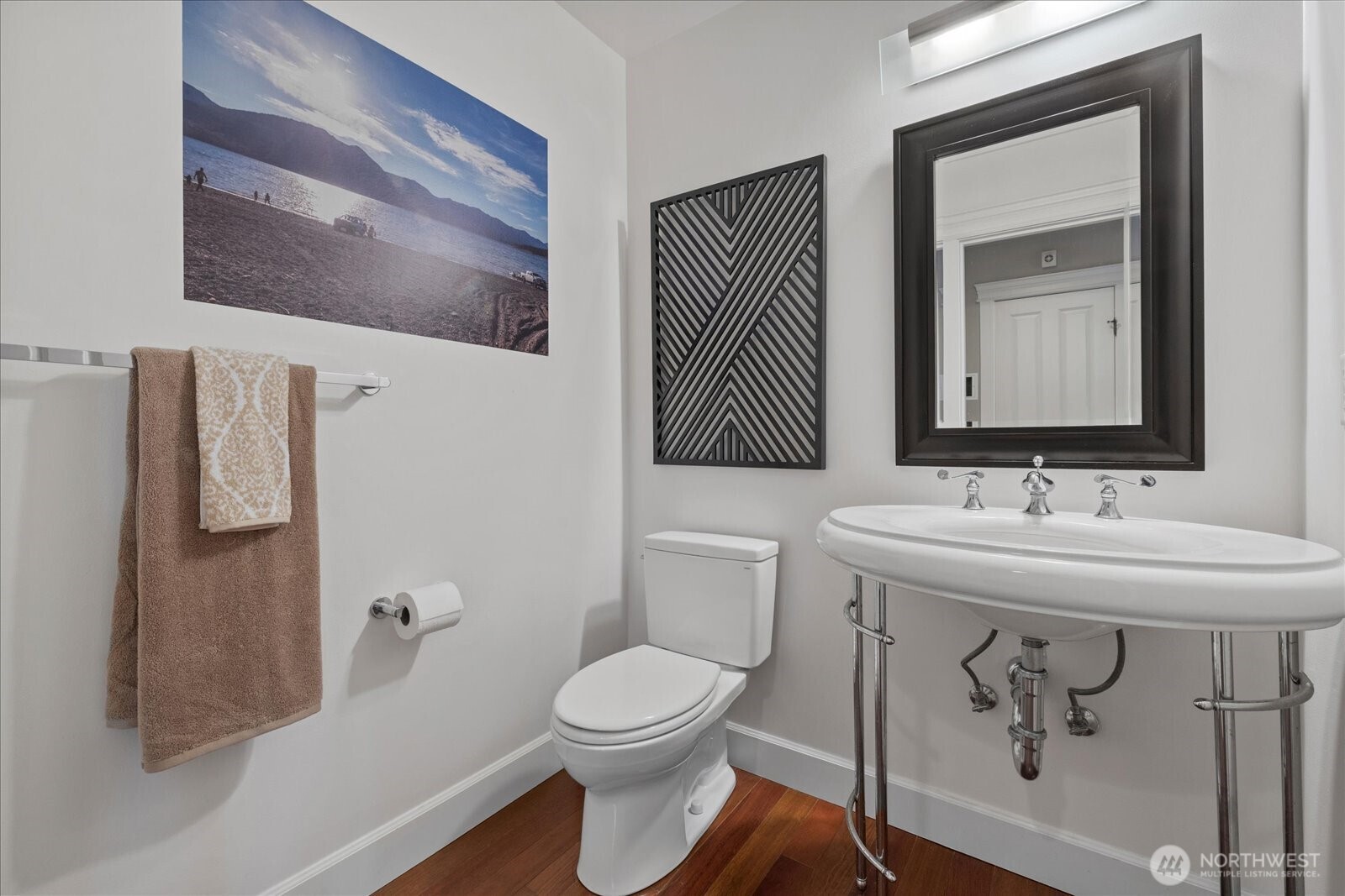 main level powder room...