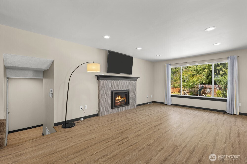Now, let's head downstairs to the the cozy rec room.