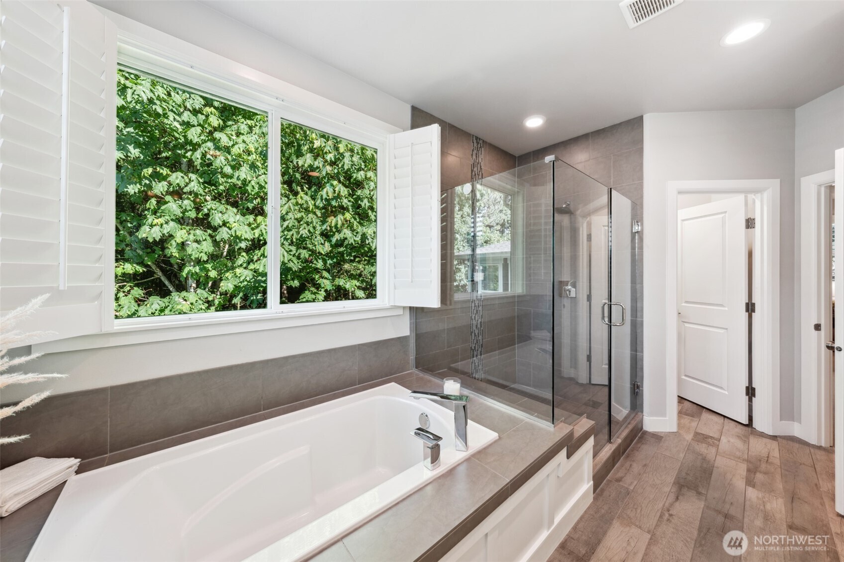 Primary Bedroom Bathtub and Shower