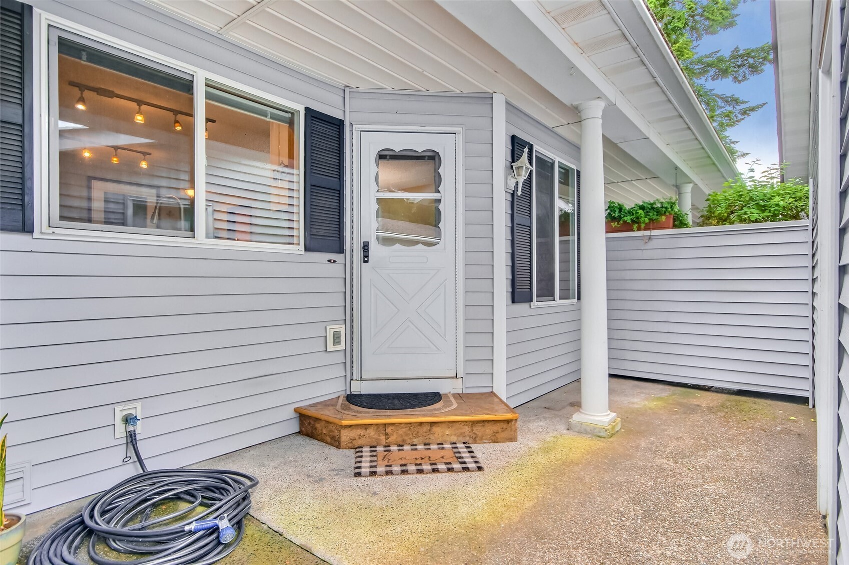 Enter a spacious great room that has open floor plan