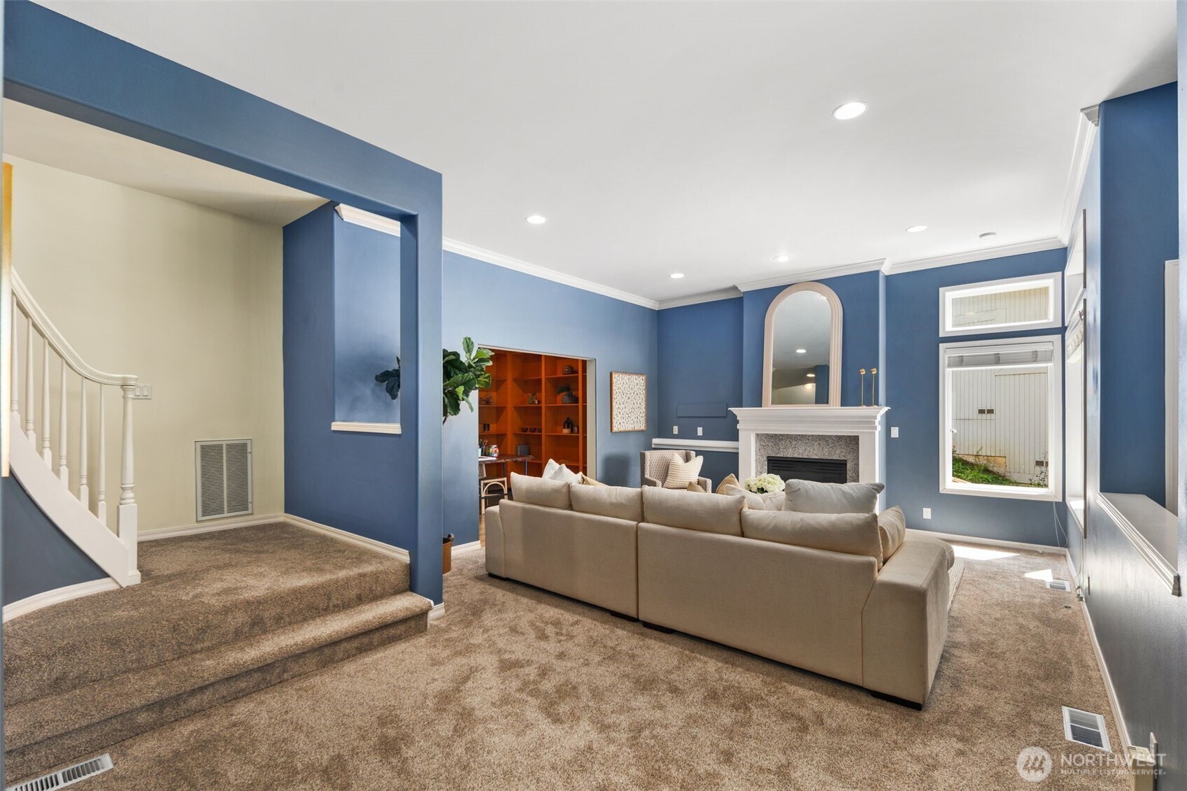 Lower level family room