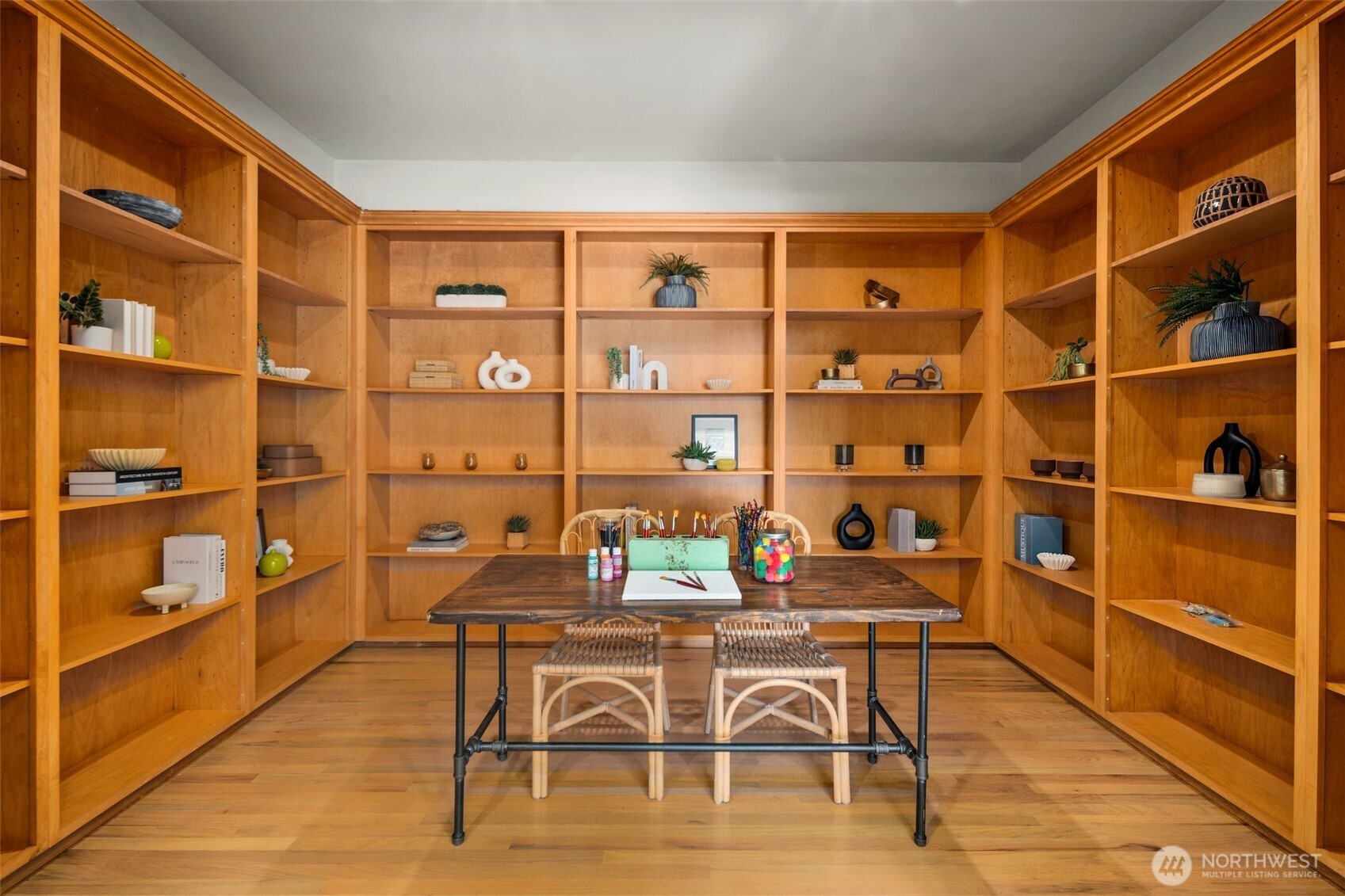 Lower level library, play room or craft room