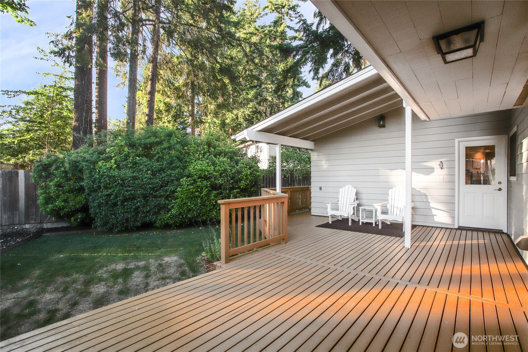 Extend living space all year around with covered deck perfect for entertaining.