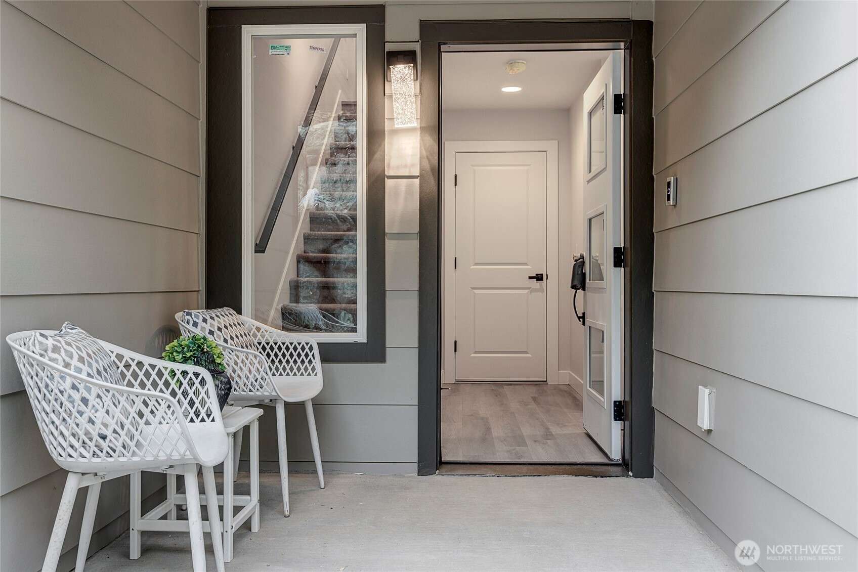 Private front patio