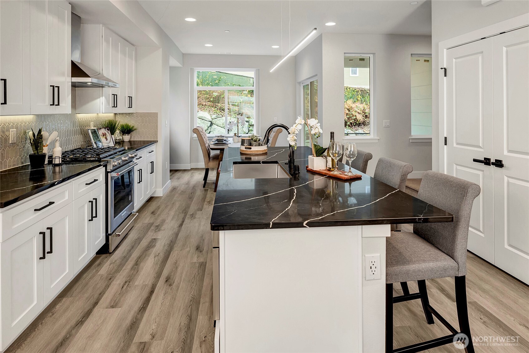 Kitchen with eating space