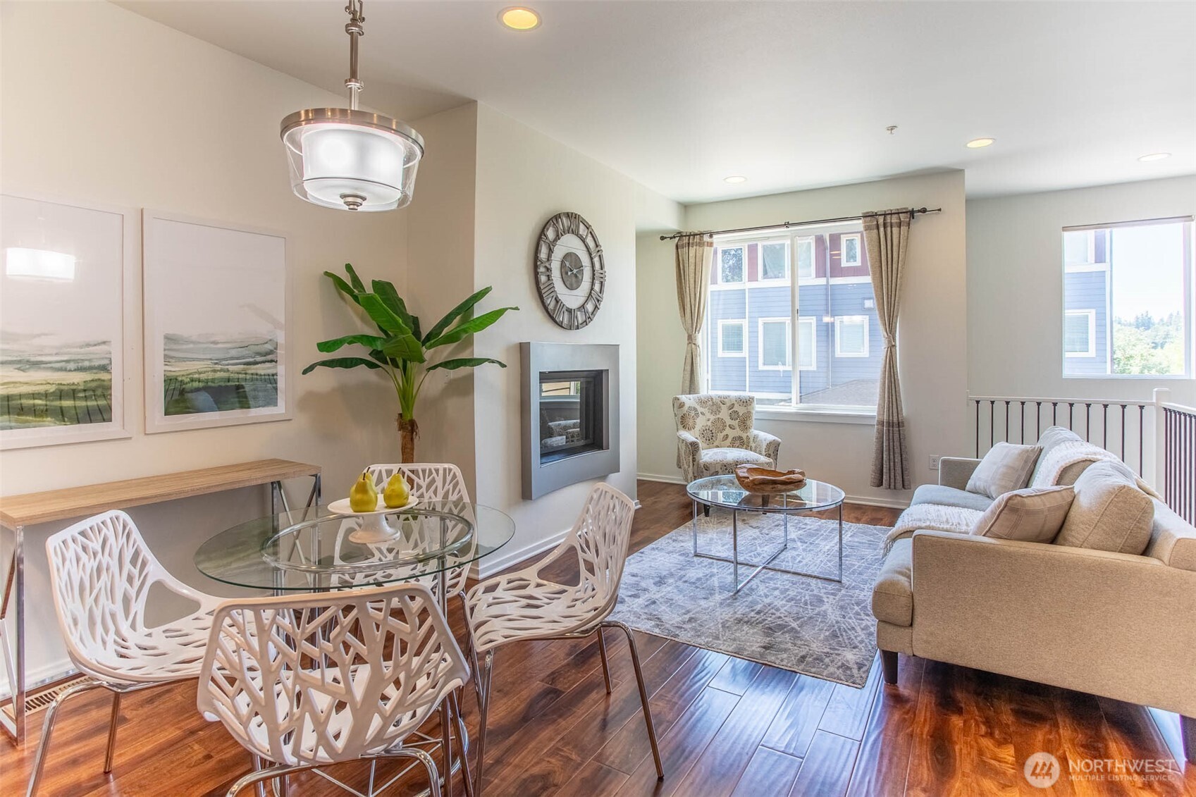 Another view of the Open Floor Plan with all NEW INTERIOR PAINT.