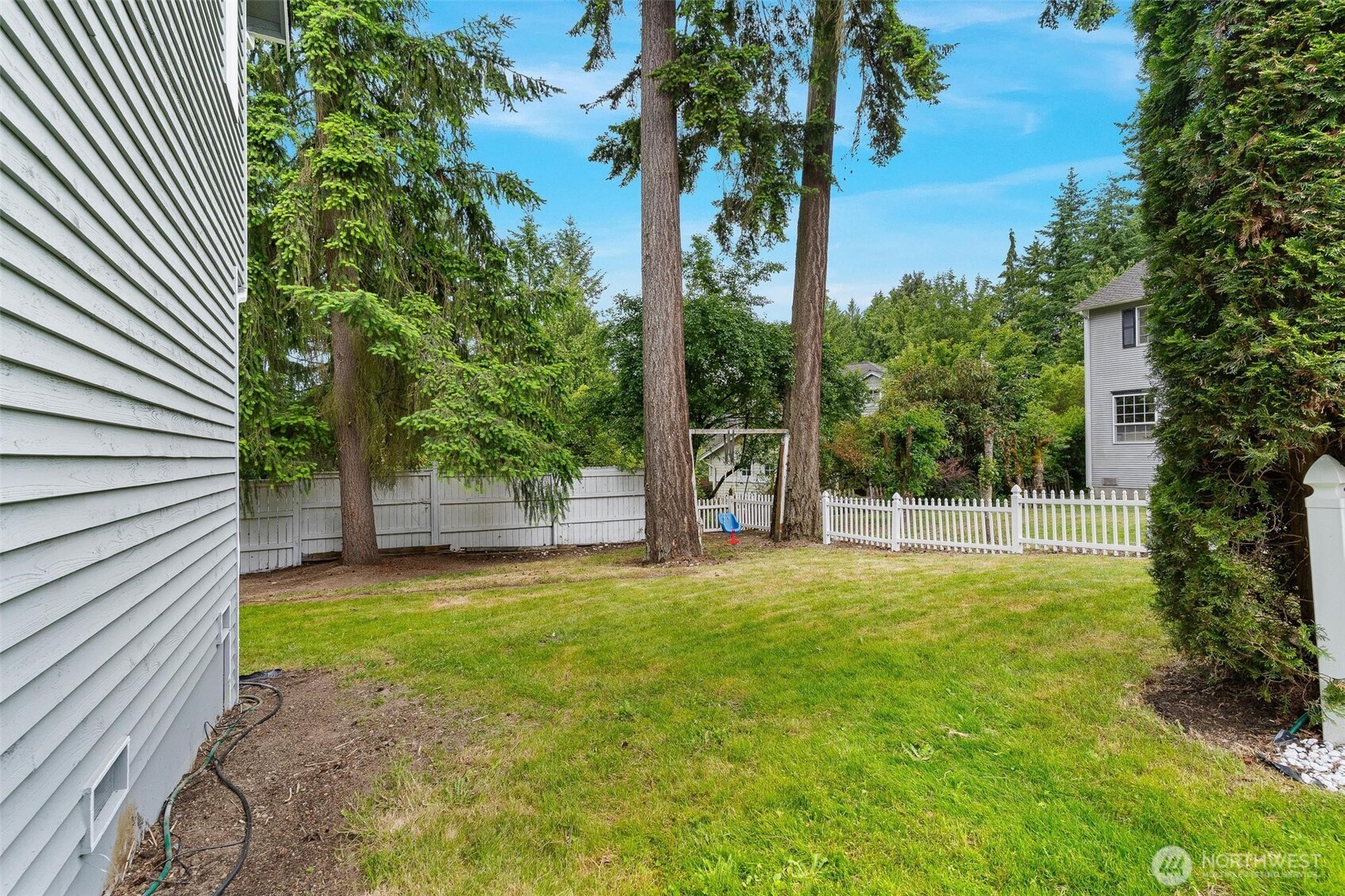 Plenty of room for outdoor activities in the large yard.