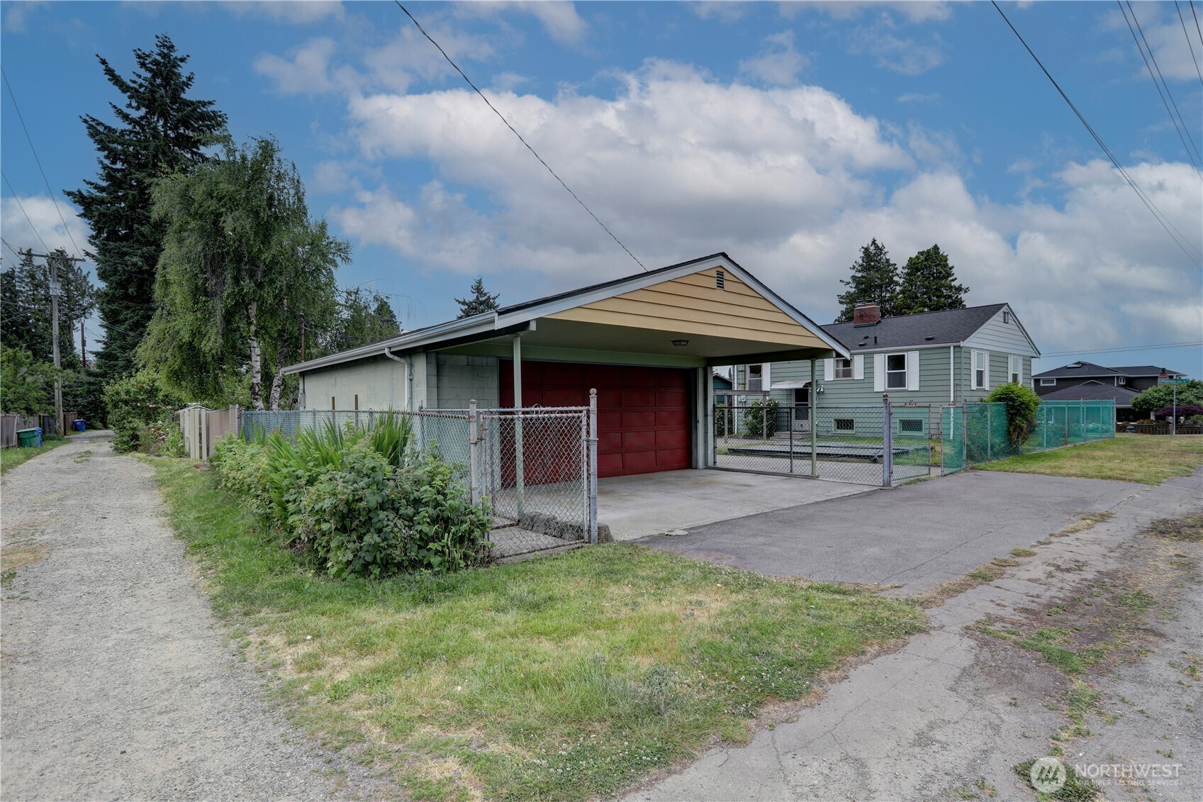 Detached 2 car garage in addition to the home's attached garage. Great space for keeping your toys.