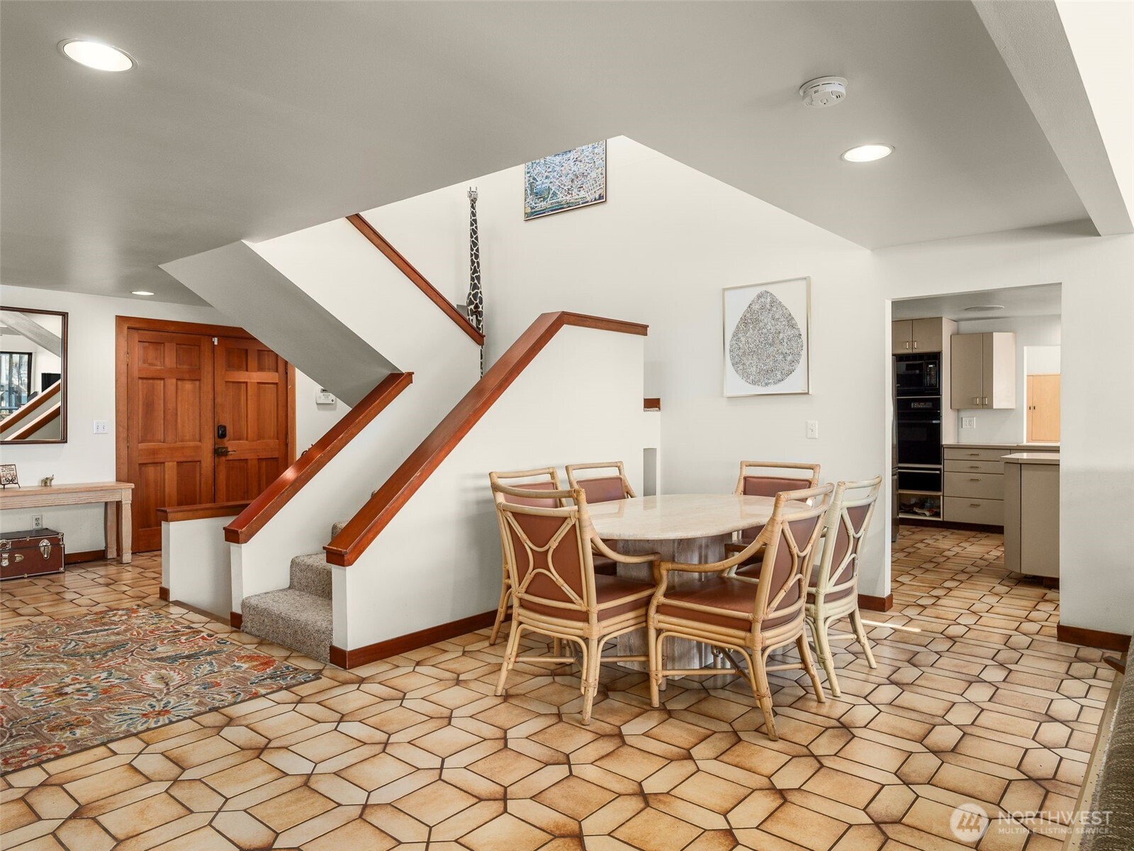 Formal dining area.