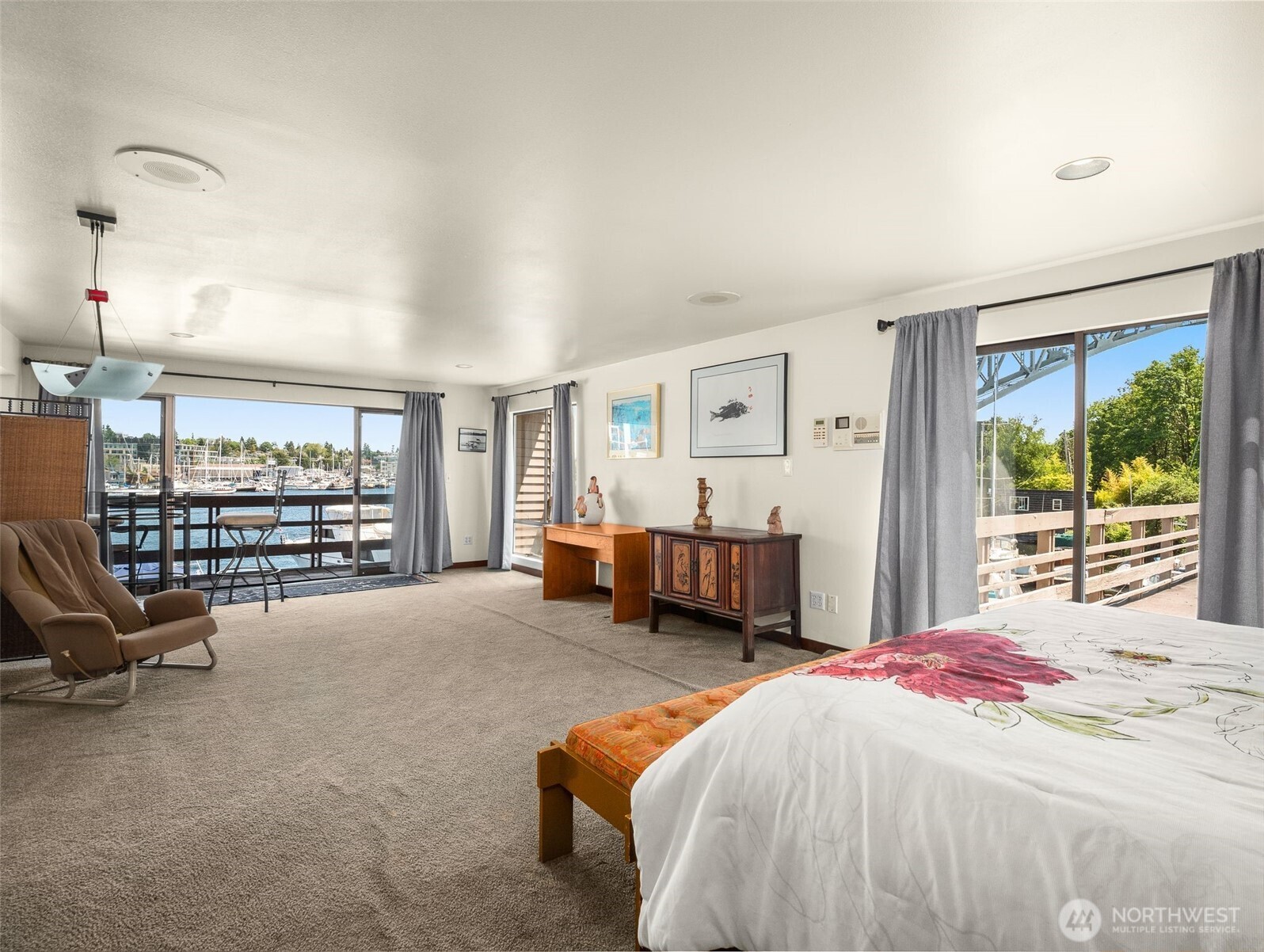 Upper primary bedroom has view decks and full en suite
