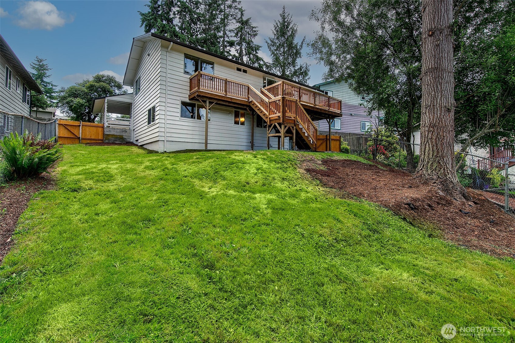 Huge backyard!