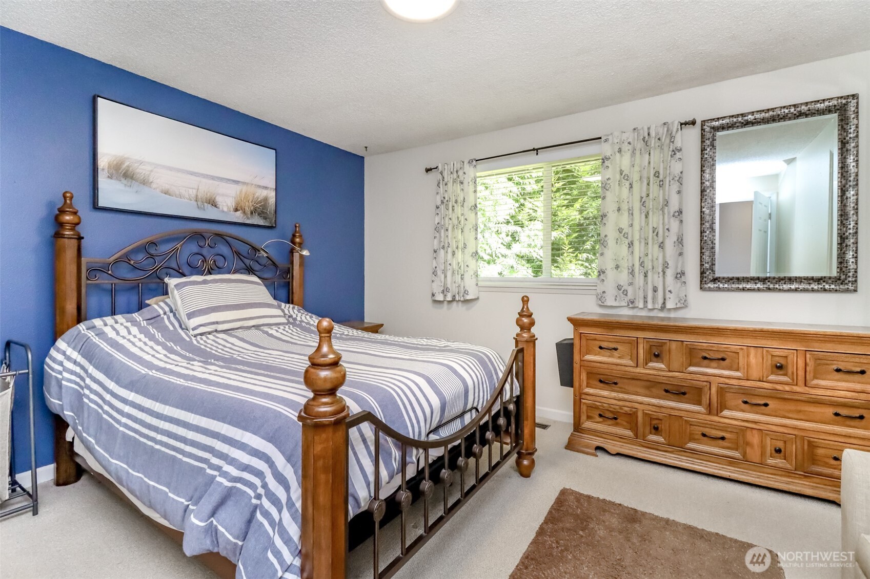 Primary Bedroom on the backside of the home.