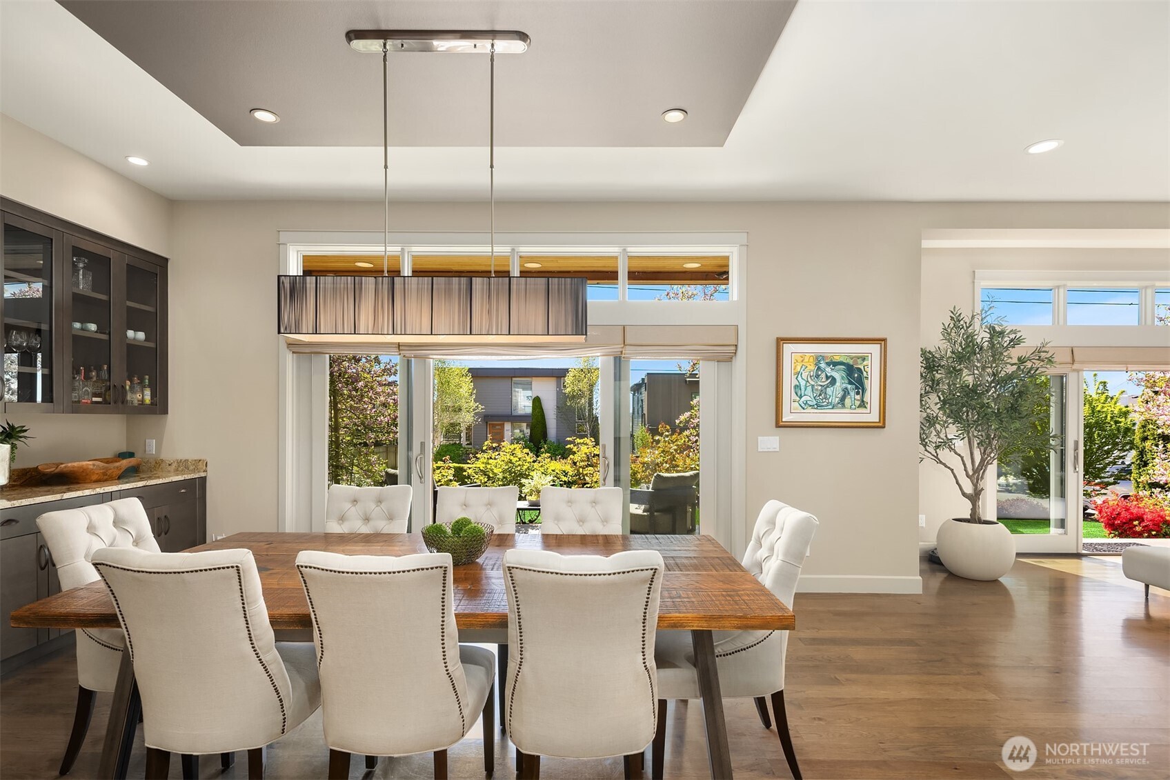 We just love that this home has so many easy transitions to the beautiful outdoor patios! Summer is almost here!