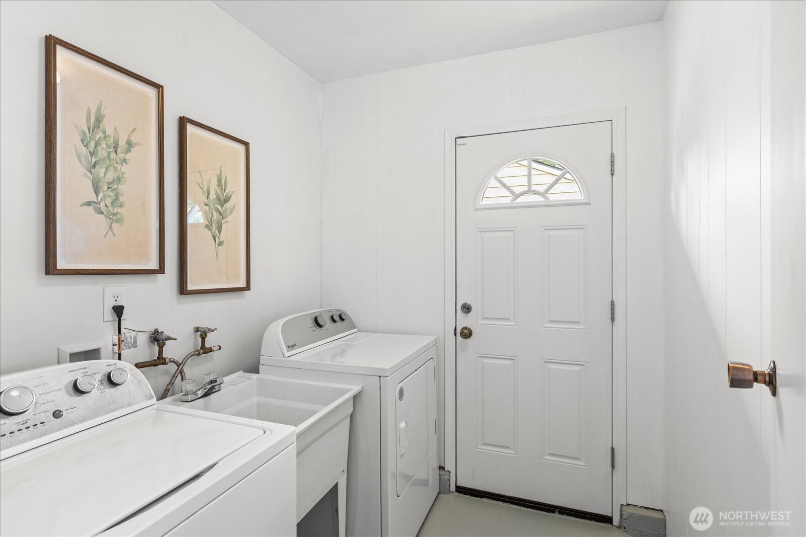 Laundry with utility sink