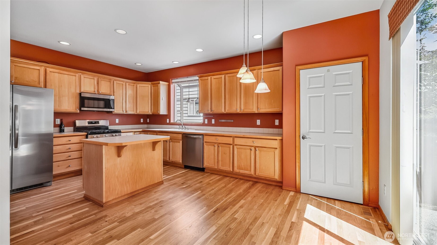 Plenty of counter space, storage and a Costco storage closet.