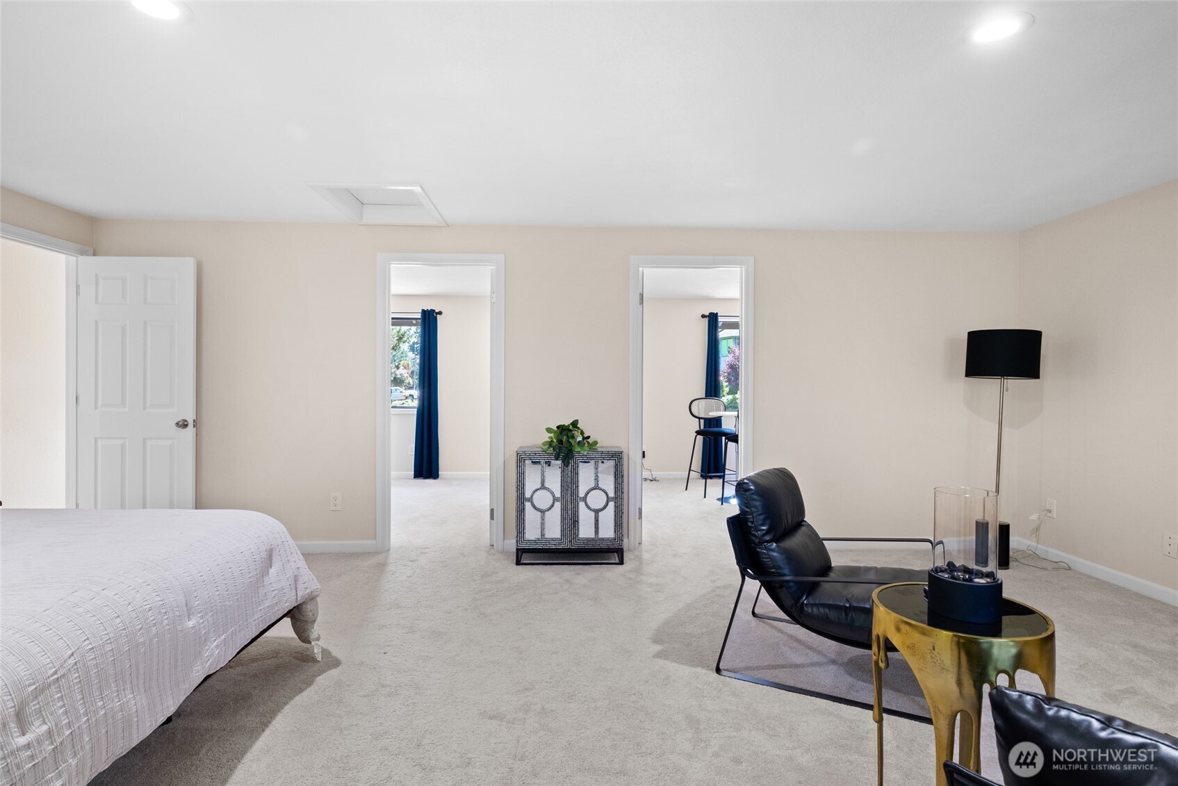 bedroom used as a hangout area