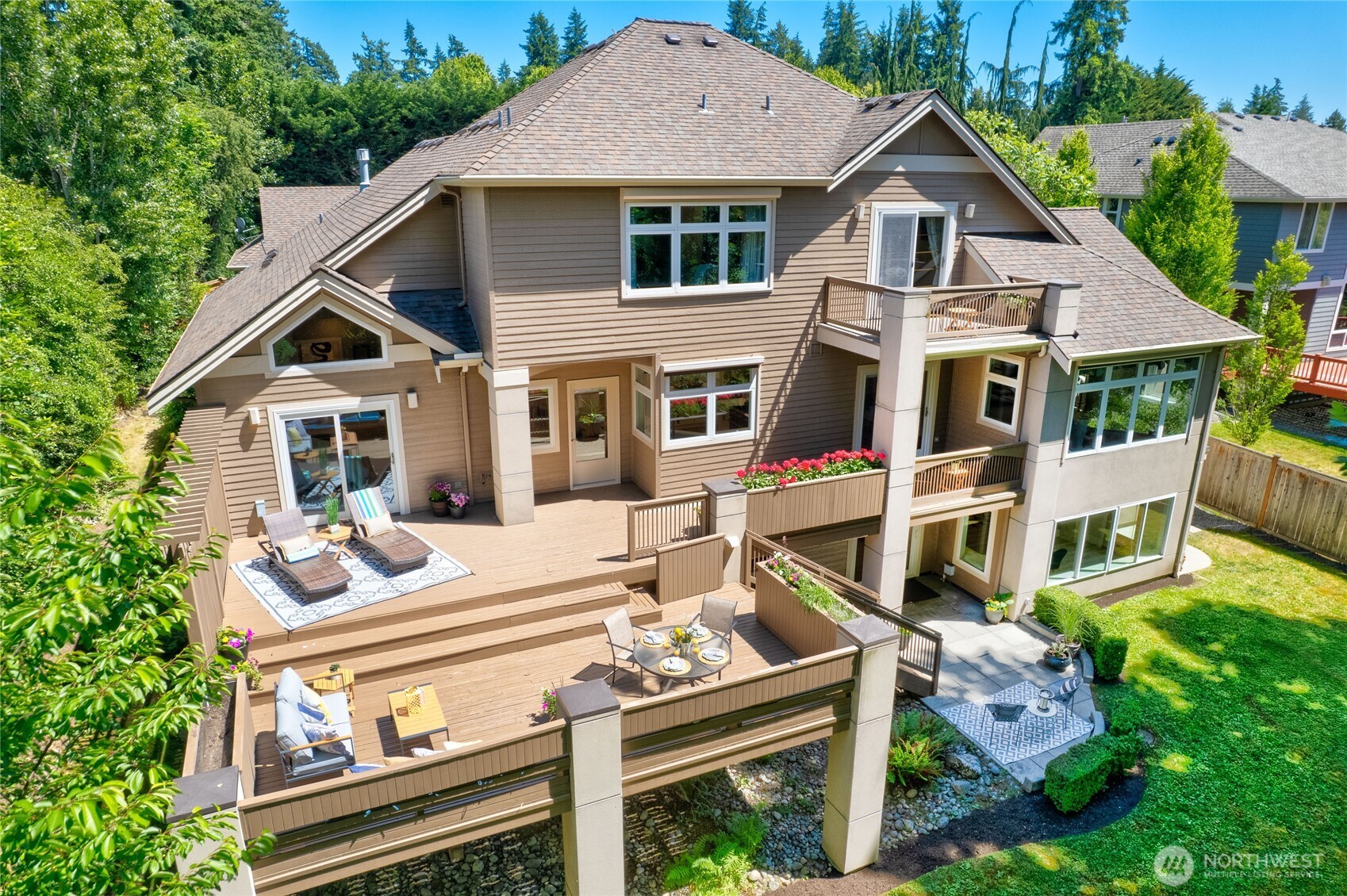 Massive Back Deck - Perfect for Relaxing After a Long Day of Work & Play!