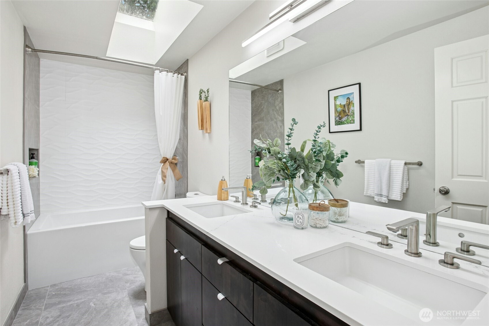 Remodeled top to bottom with the same high end cabinetry & tiles.