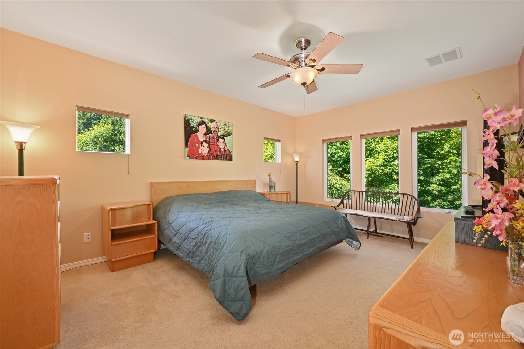 Primary Bedroom with 2 Walk-in Closets