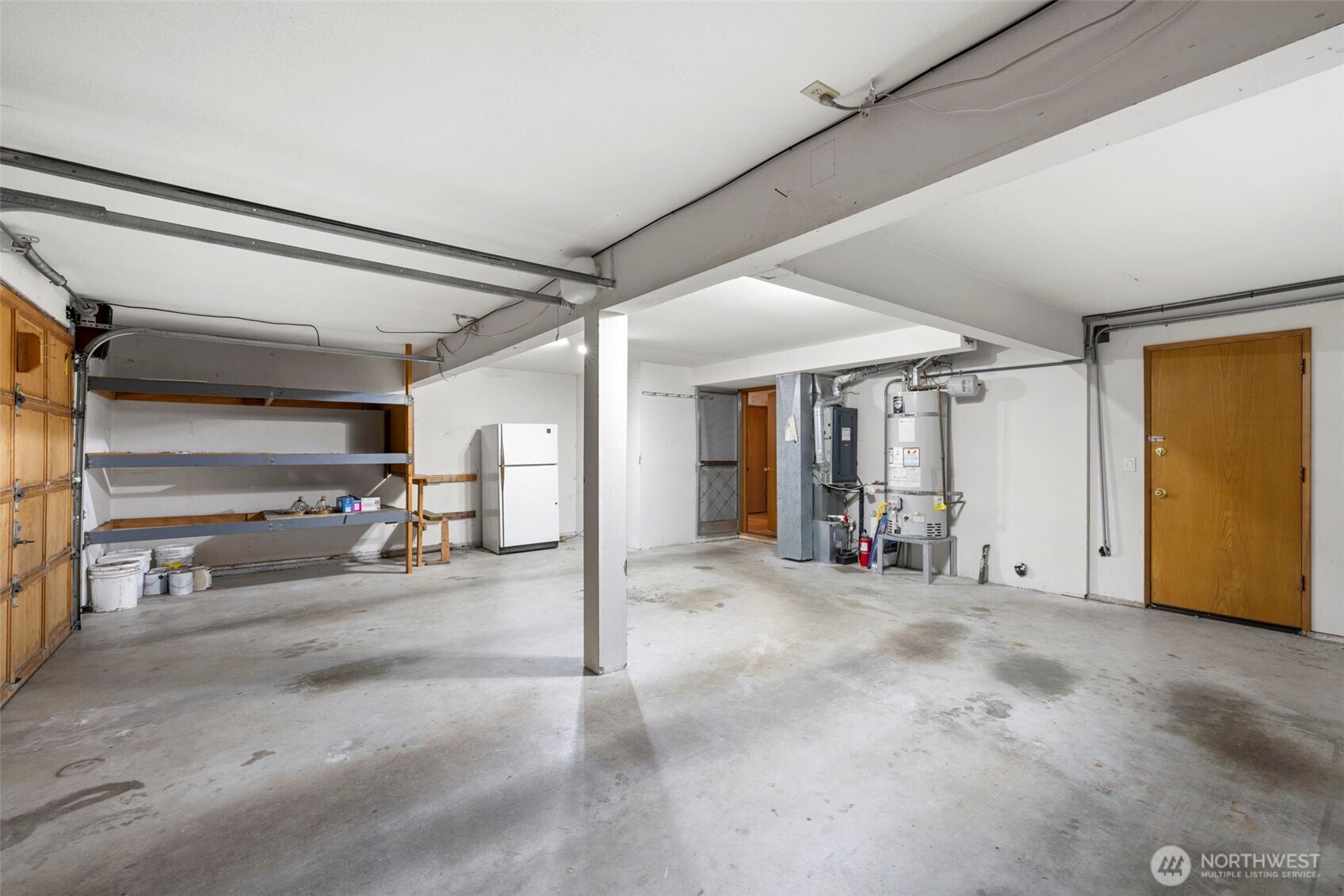 Two car garage and great storage.