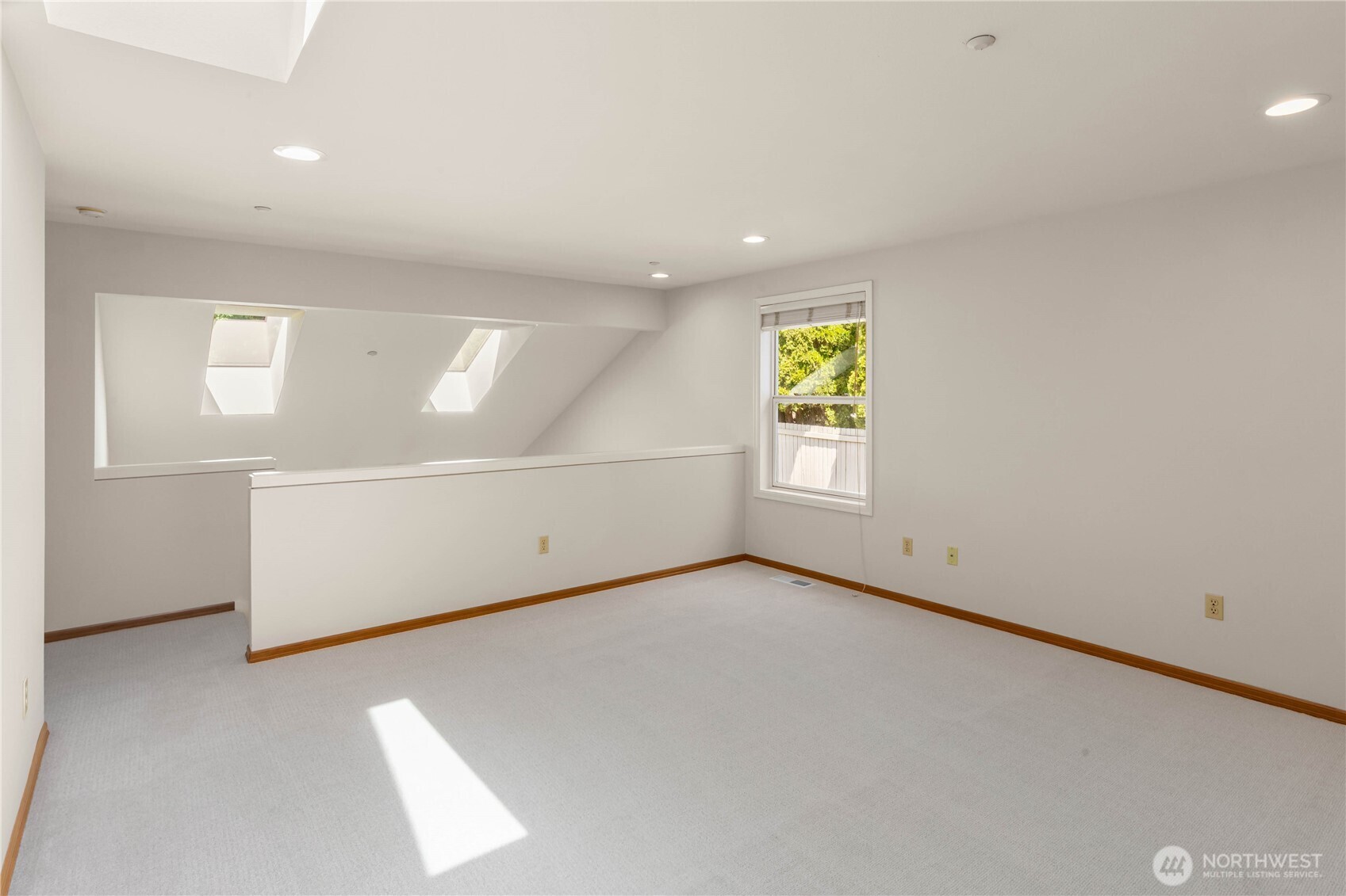 Upstairs loft for creative play space