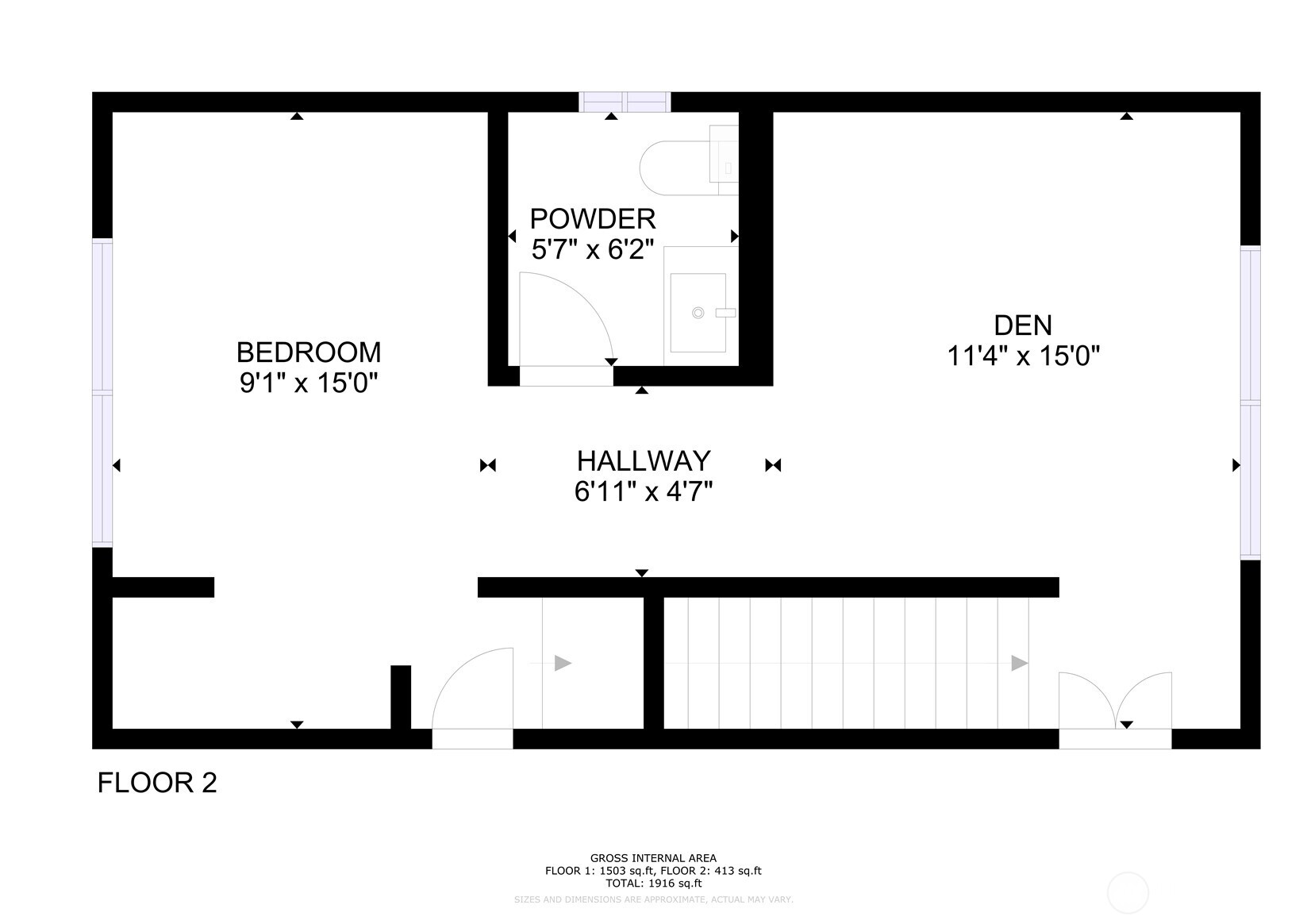 Upstairs suite / flex space