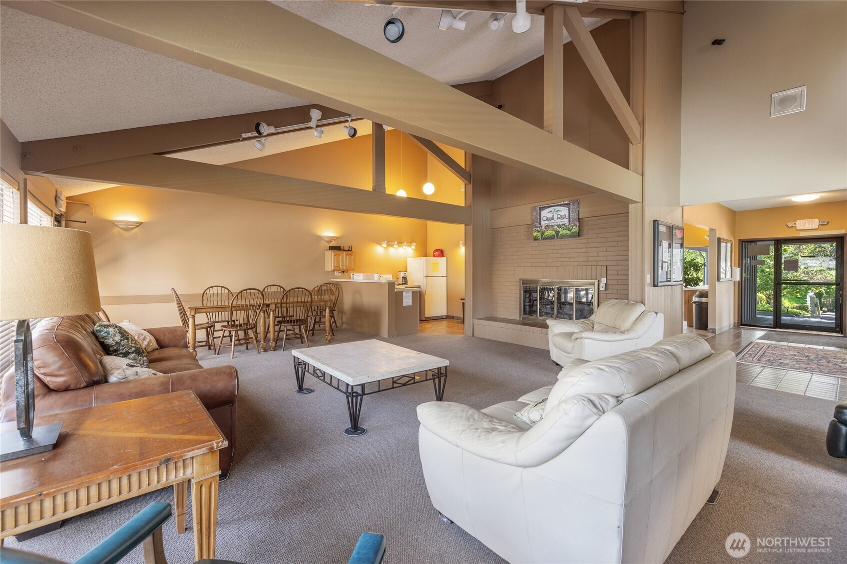 Huge lounge area in the clubhouse