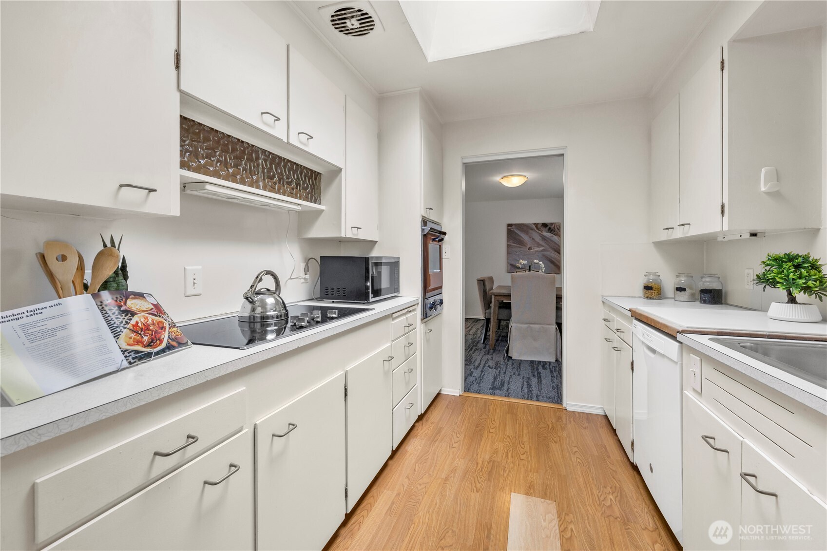Open floor plan, with dining room off the living room