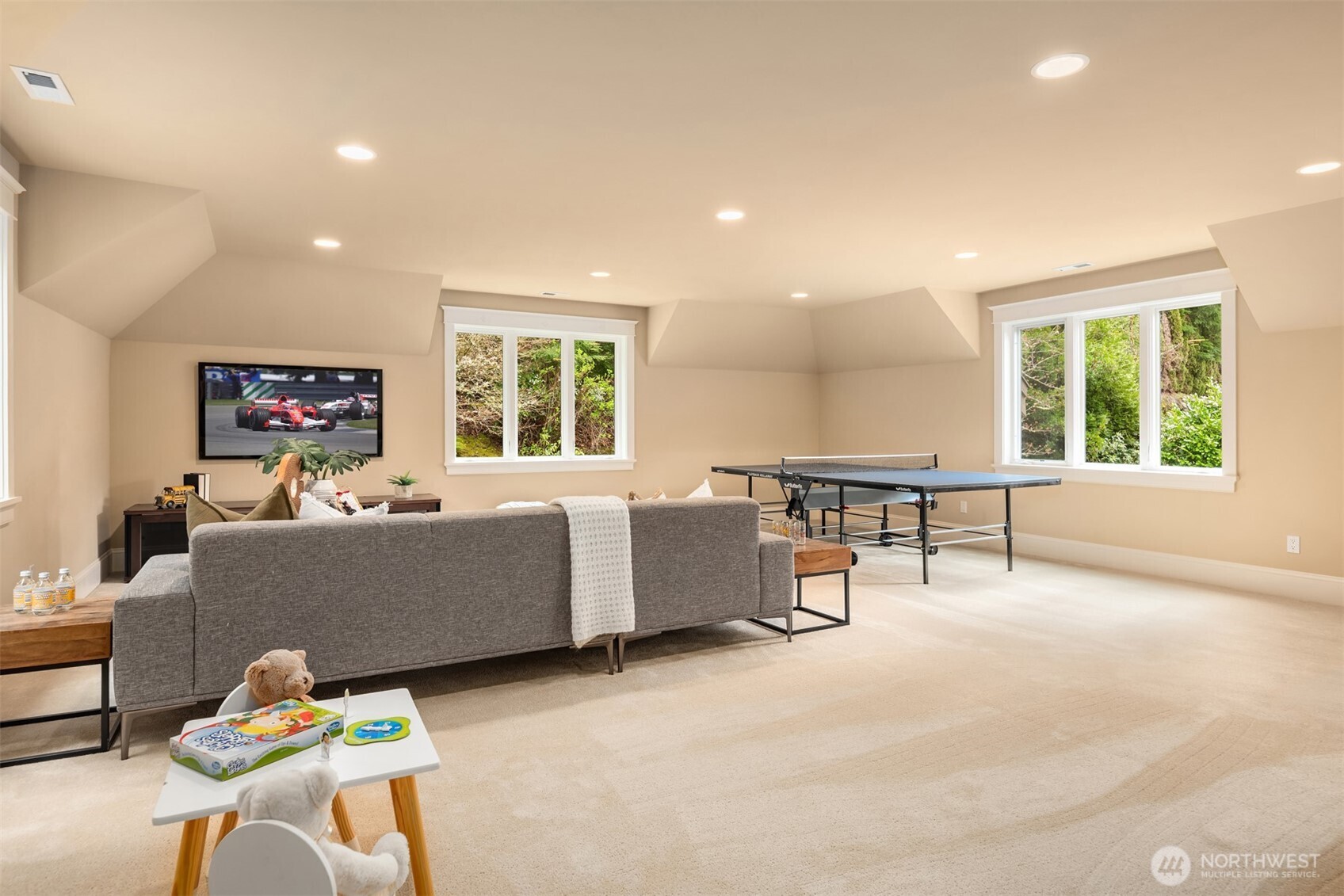 Spacious Bonus Room with storage closet