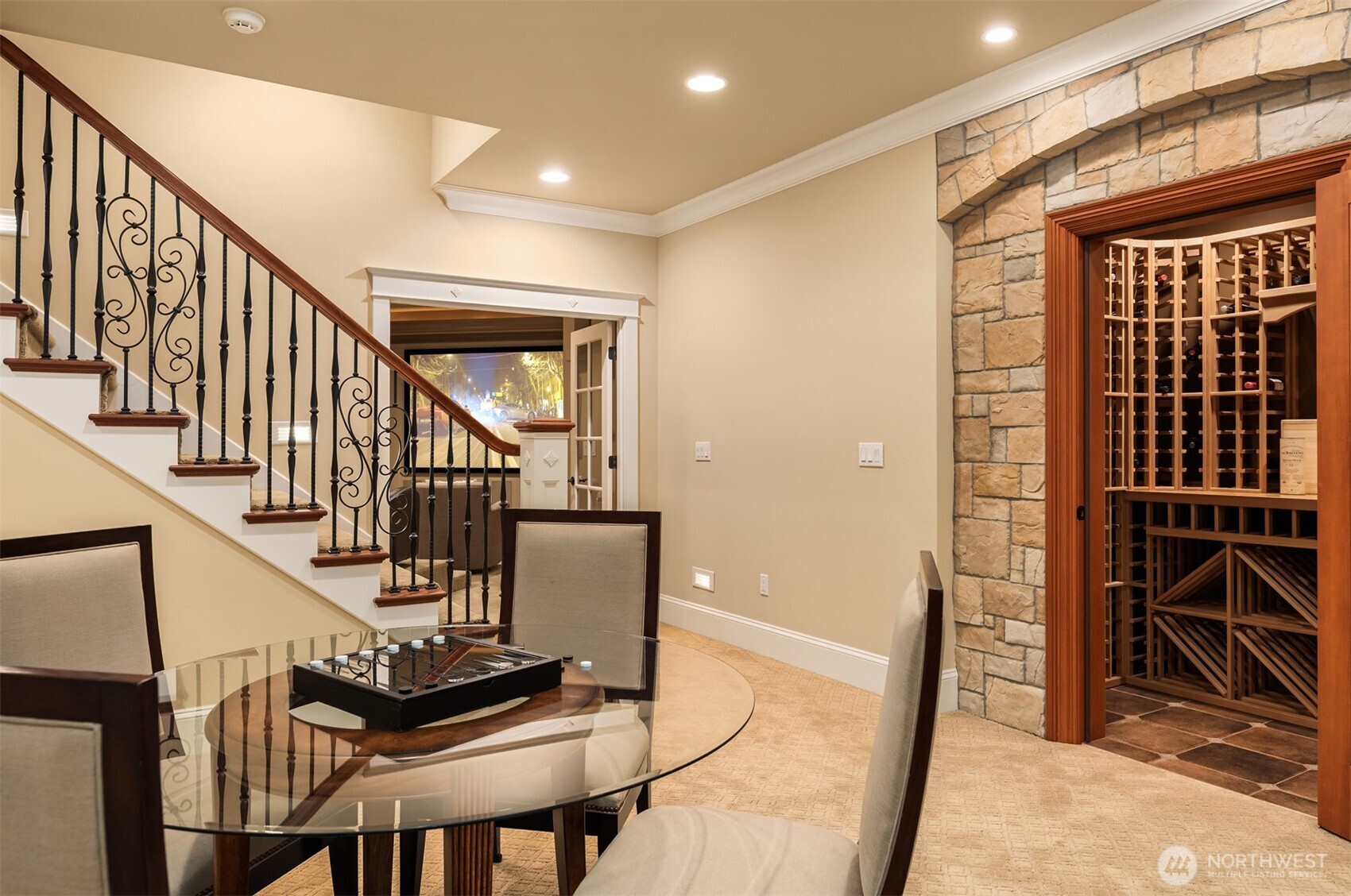 Recreation Level with Great Room/Guest Quarters, Wine Cellar, and Media Room