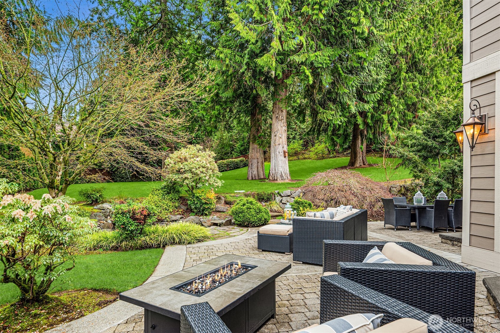Fully landscaped grounds with 9 zone sprinkler system